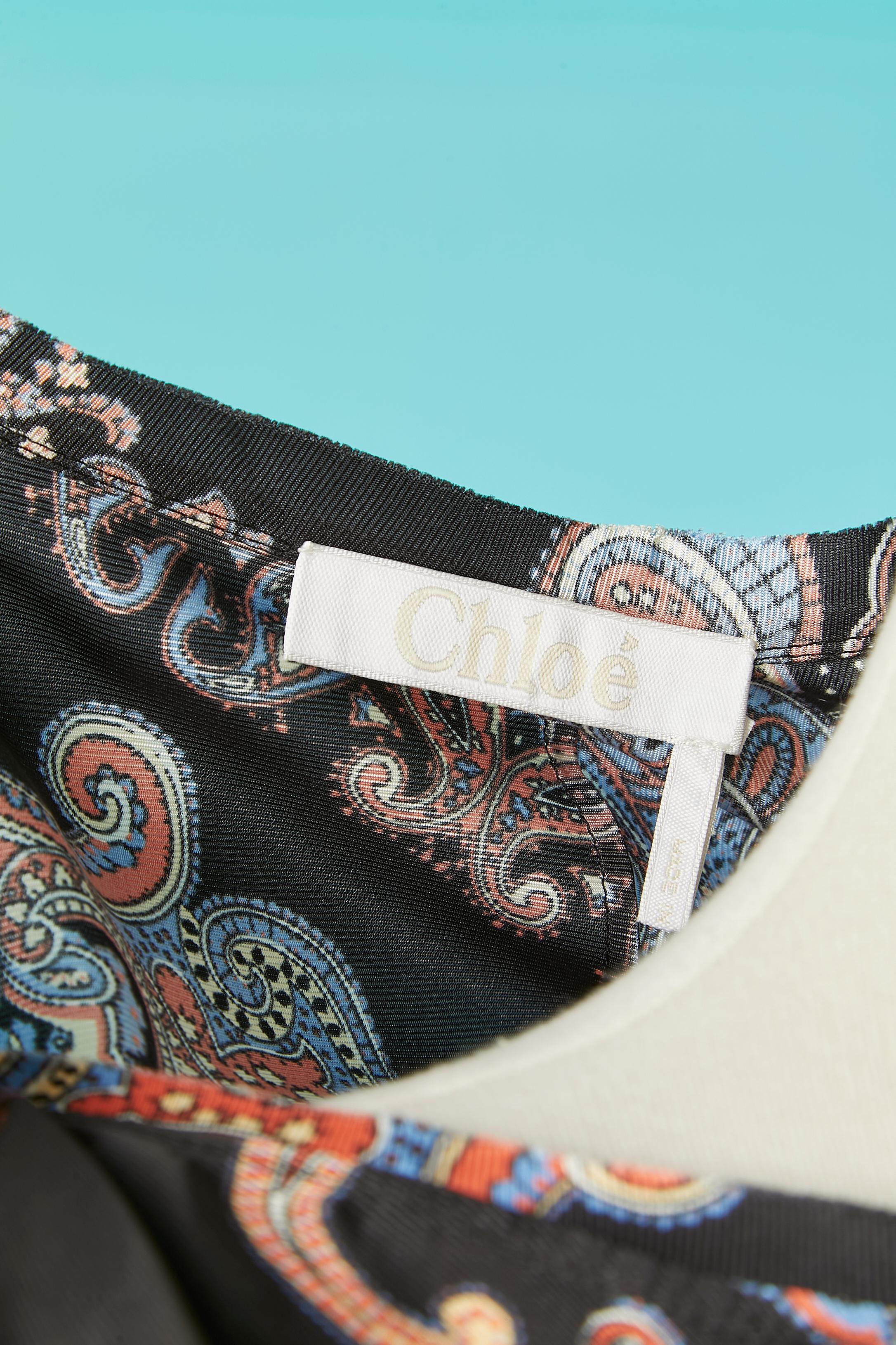 Paisley printed chemise dress Chloé For Sale 1