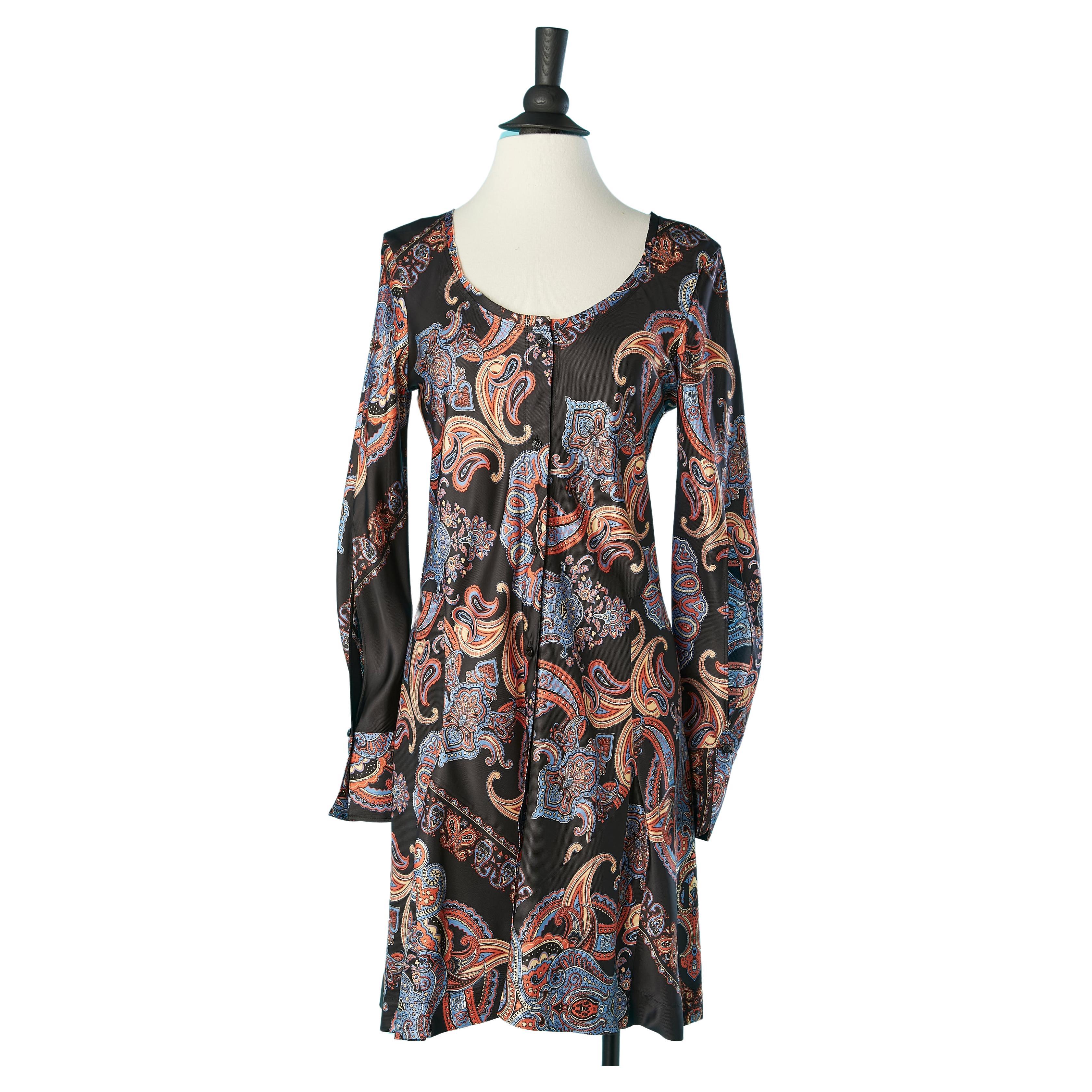 Paisley printed chemise dress Chloé  For Sale