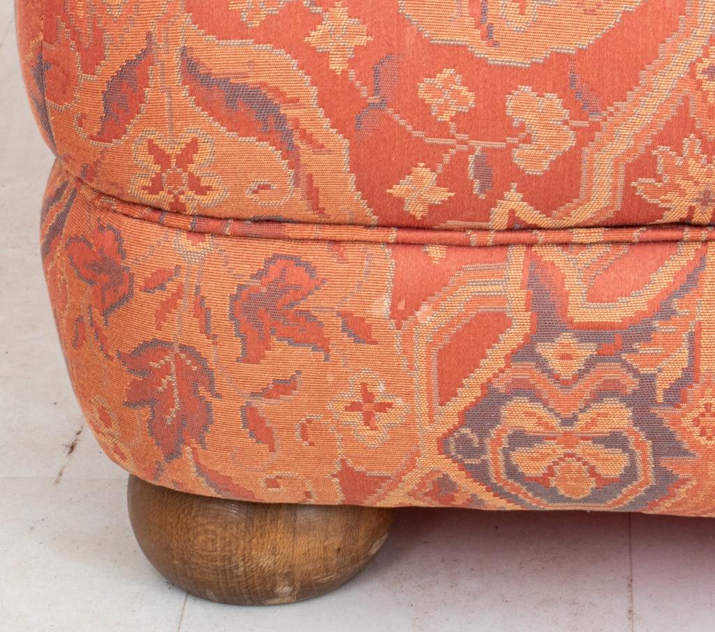 brown paisley couch