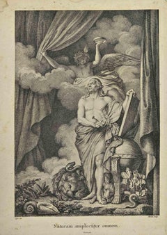 Naturam Omnem - Litografia di Augustin Pajou - XVIII secolo