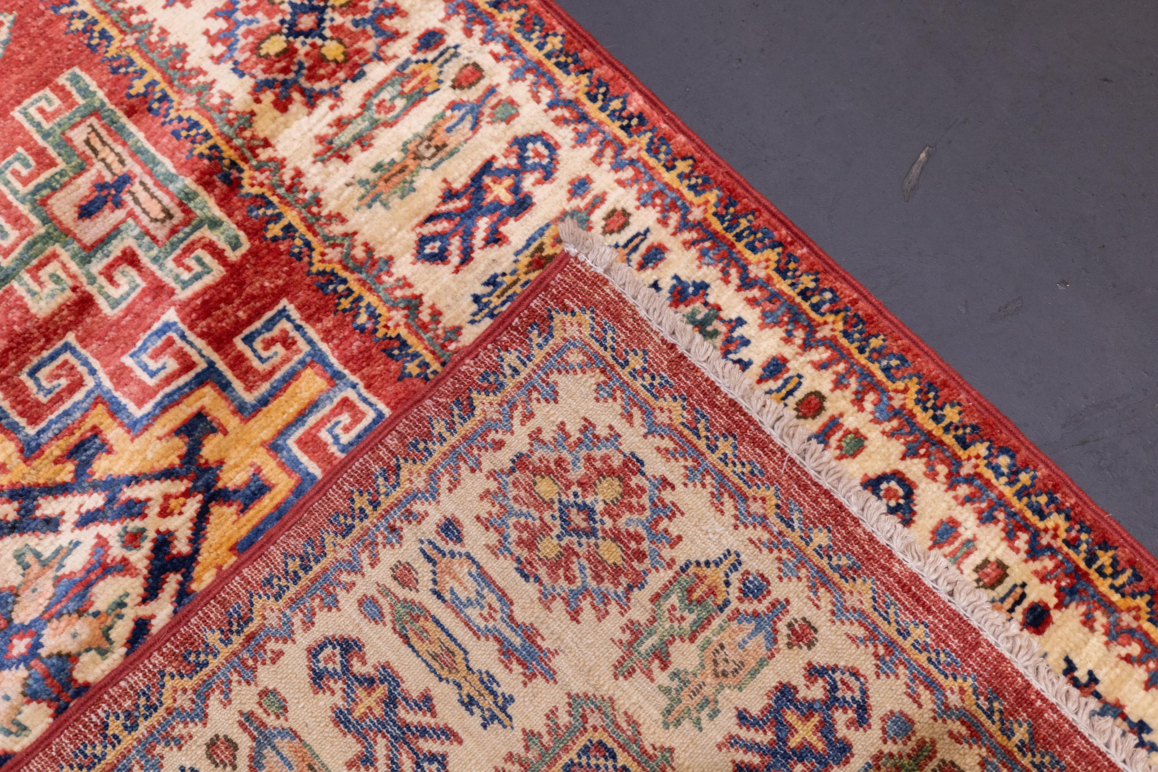 PAK Kazak Long Rug 2'7'' x 9'8'' For Sale 4
