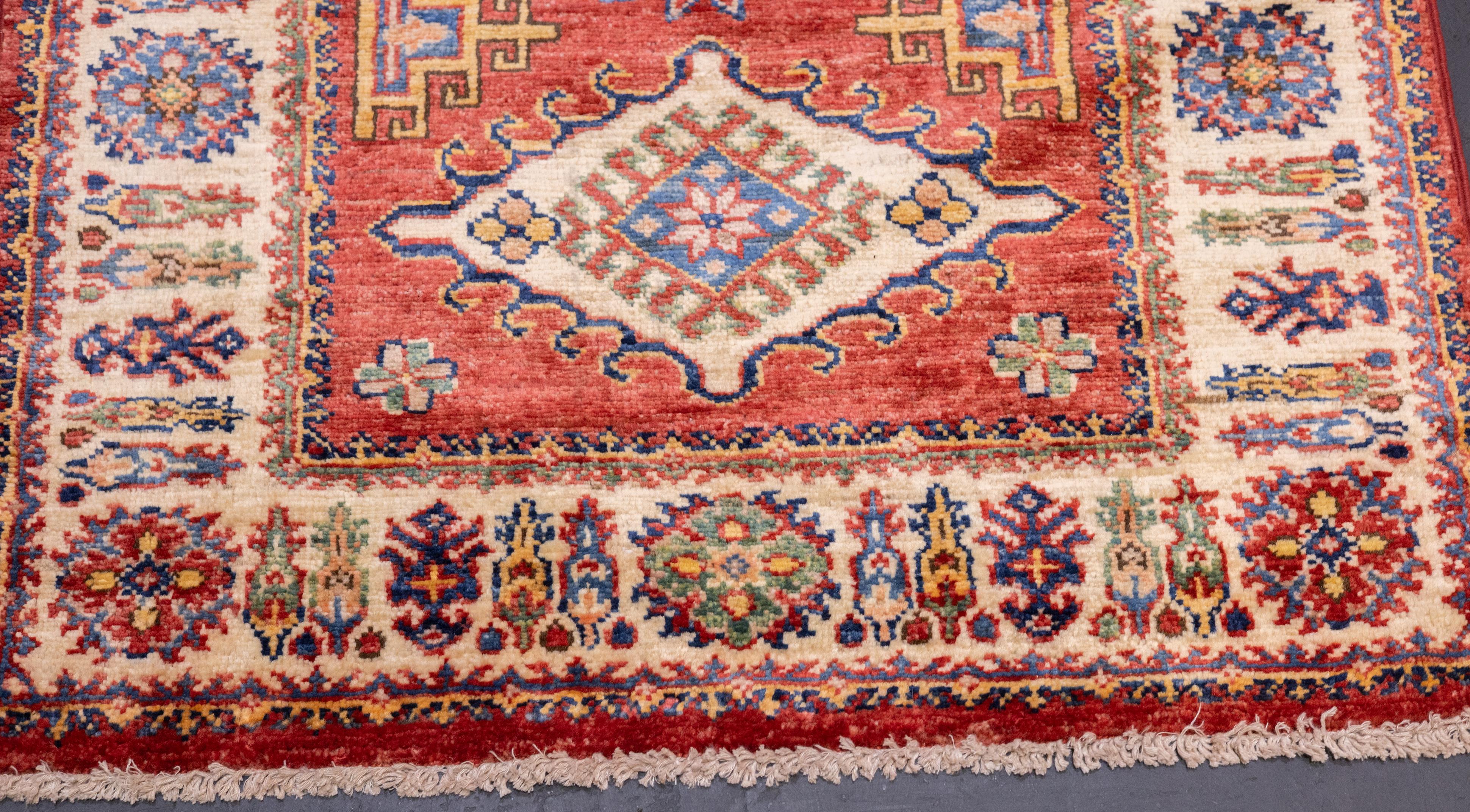 PAK Kazak Long Rug 2'7'' x 9'8'' In New Condition For Sale In New York, NY