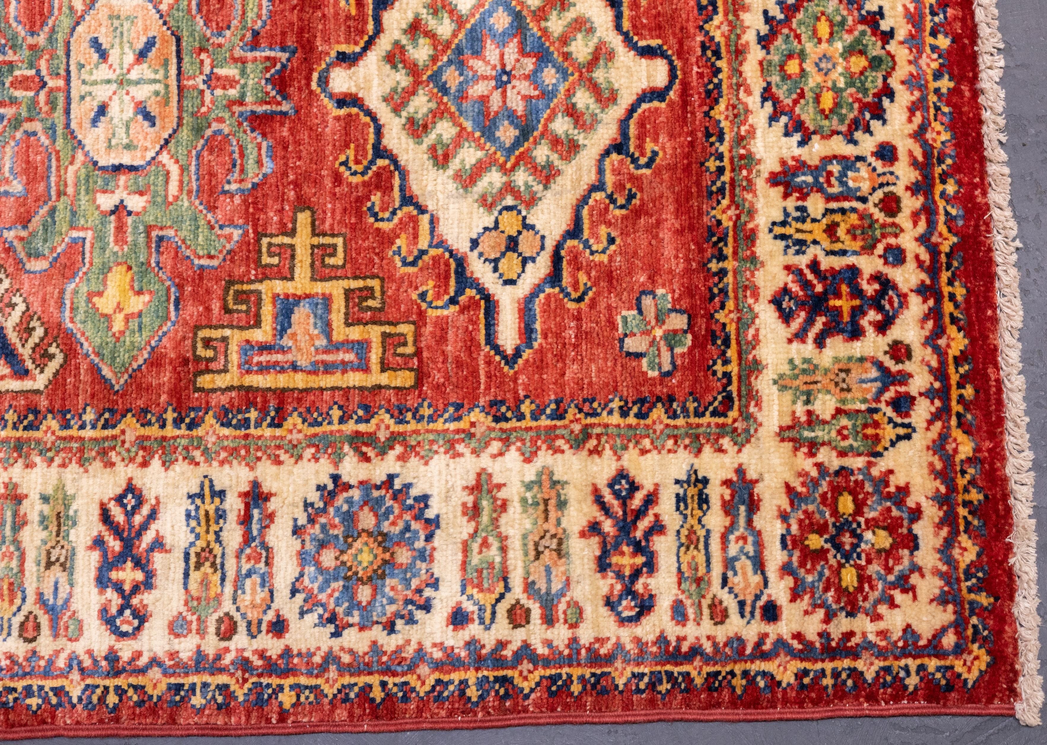 Contemporary PAK Kazak Long Rug 2'7'' x 9'8'' For Sale