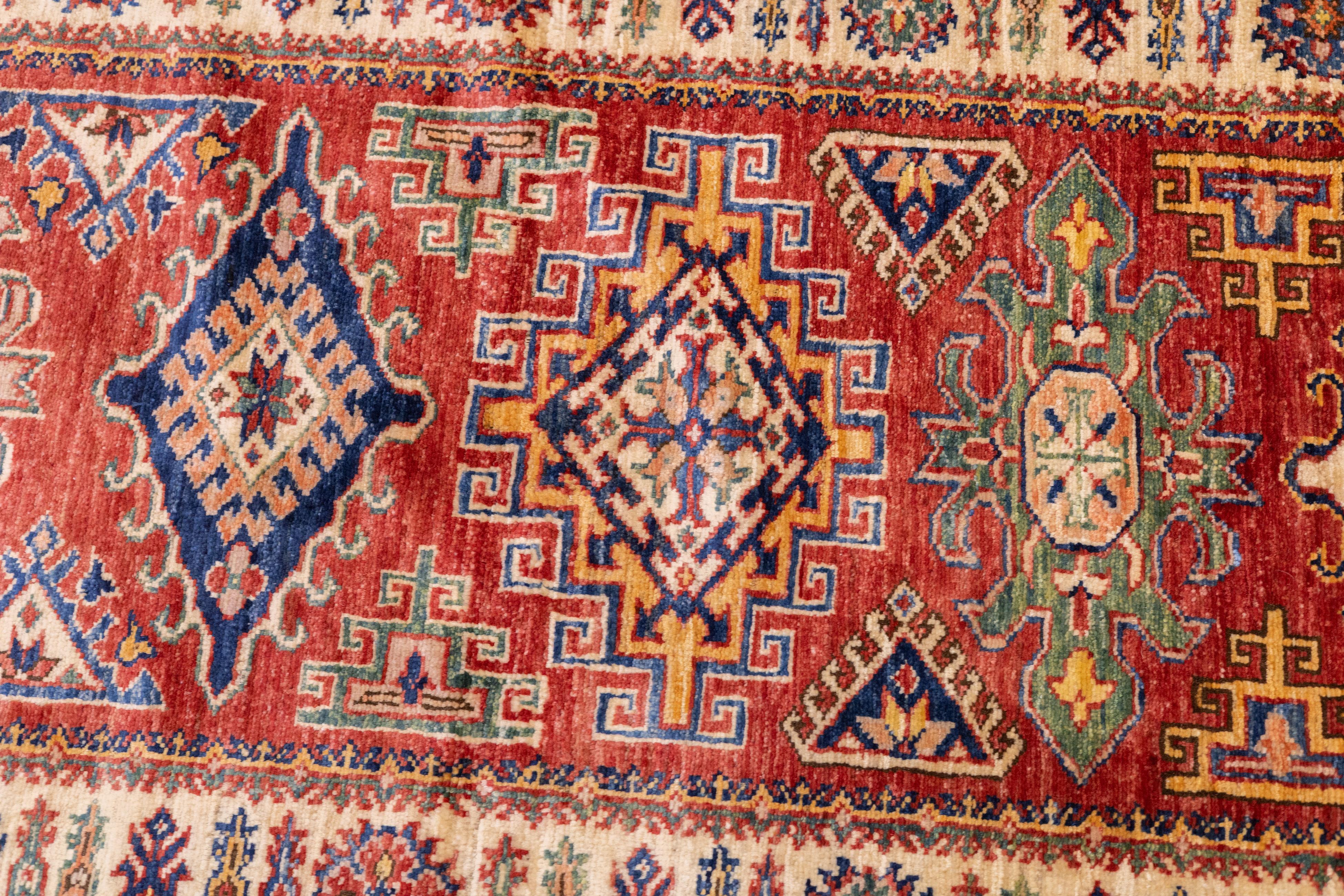 PAK Kazak Long Rug 2'7'' x 9'8'' For Sale 2