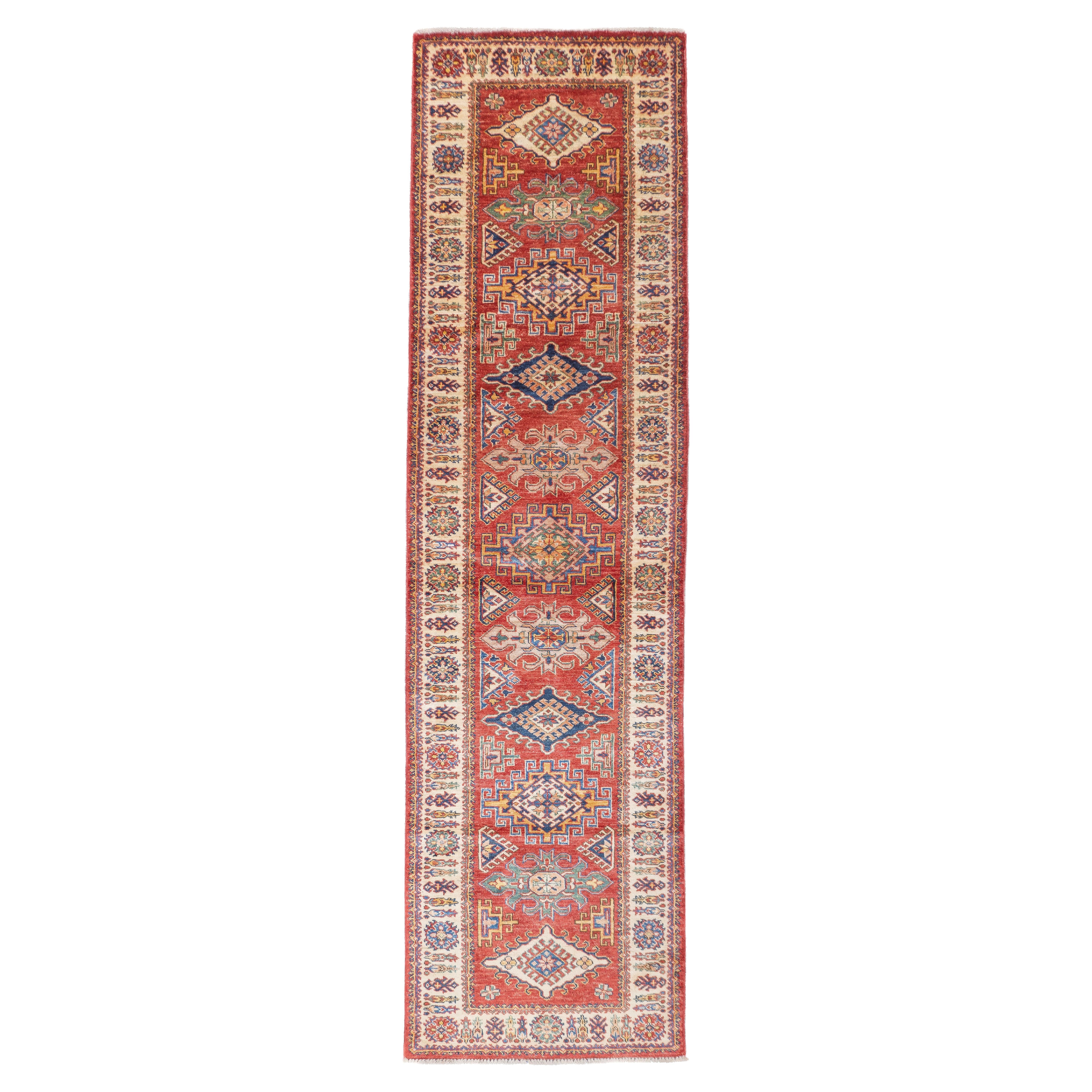PAK Kazak Long Rug 2'7'' x 9'8'' For Sale
