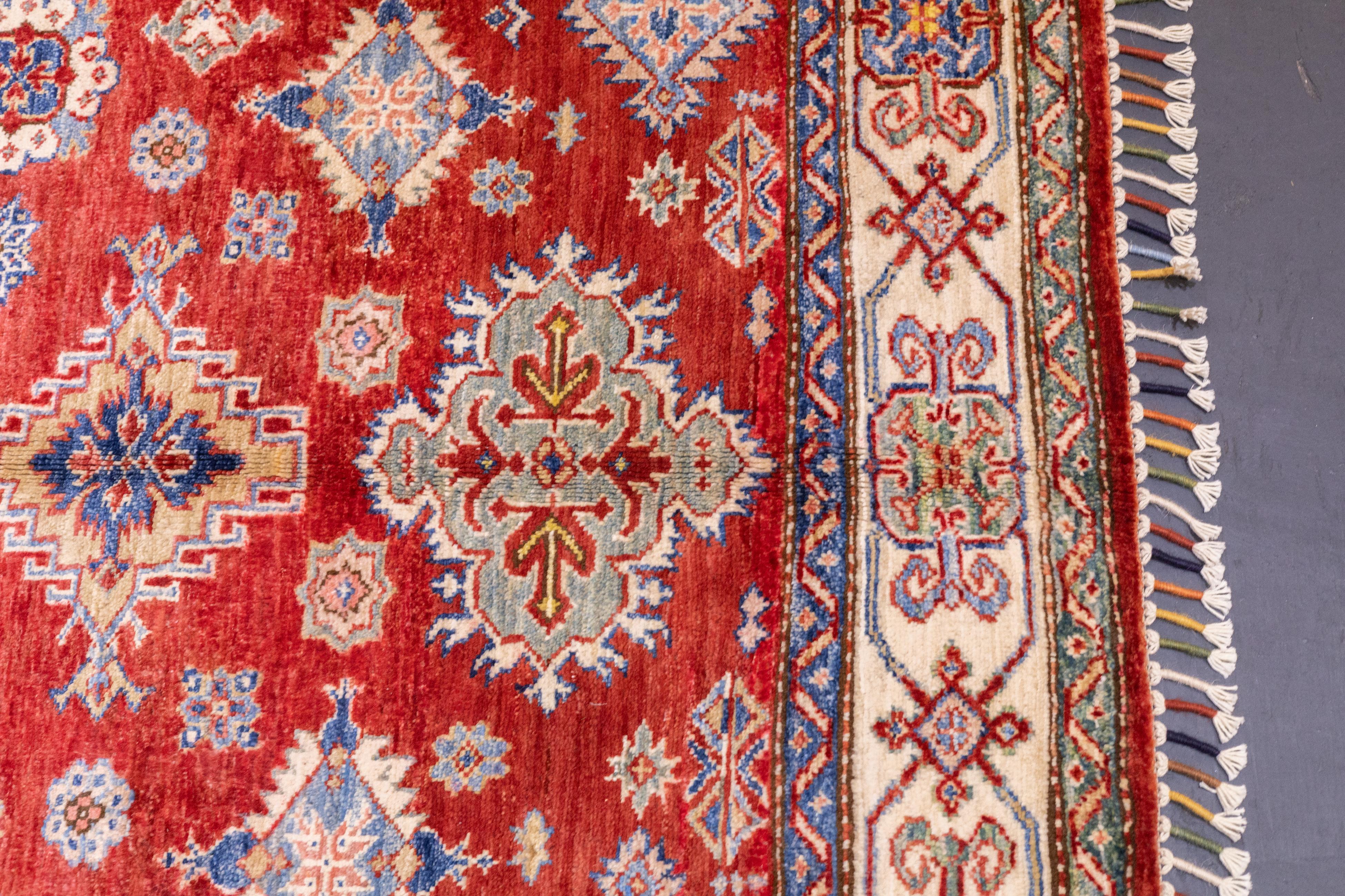 Cotton PAK Kazak Rug 3'10'' x 5'11'' For Sale