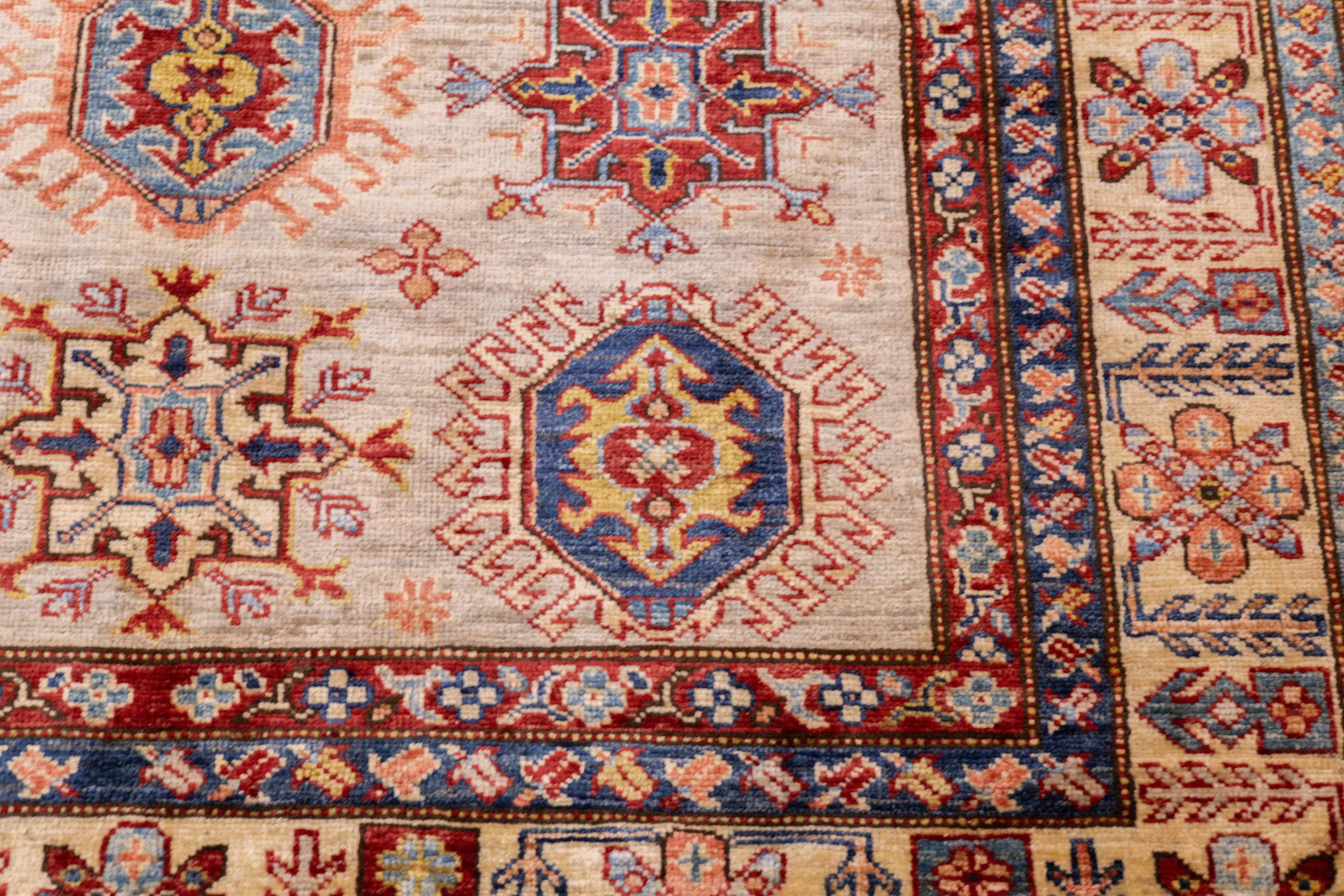 Contemporary PAK Kazak Rug 4'11'' x 7'3'' For Sale