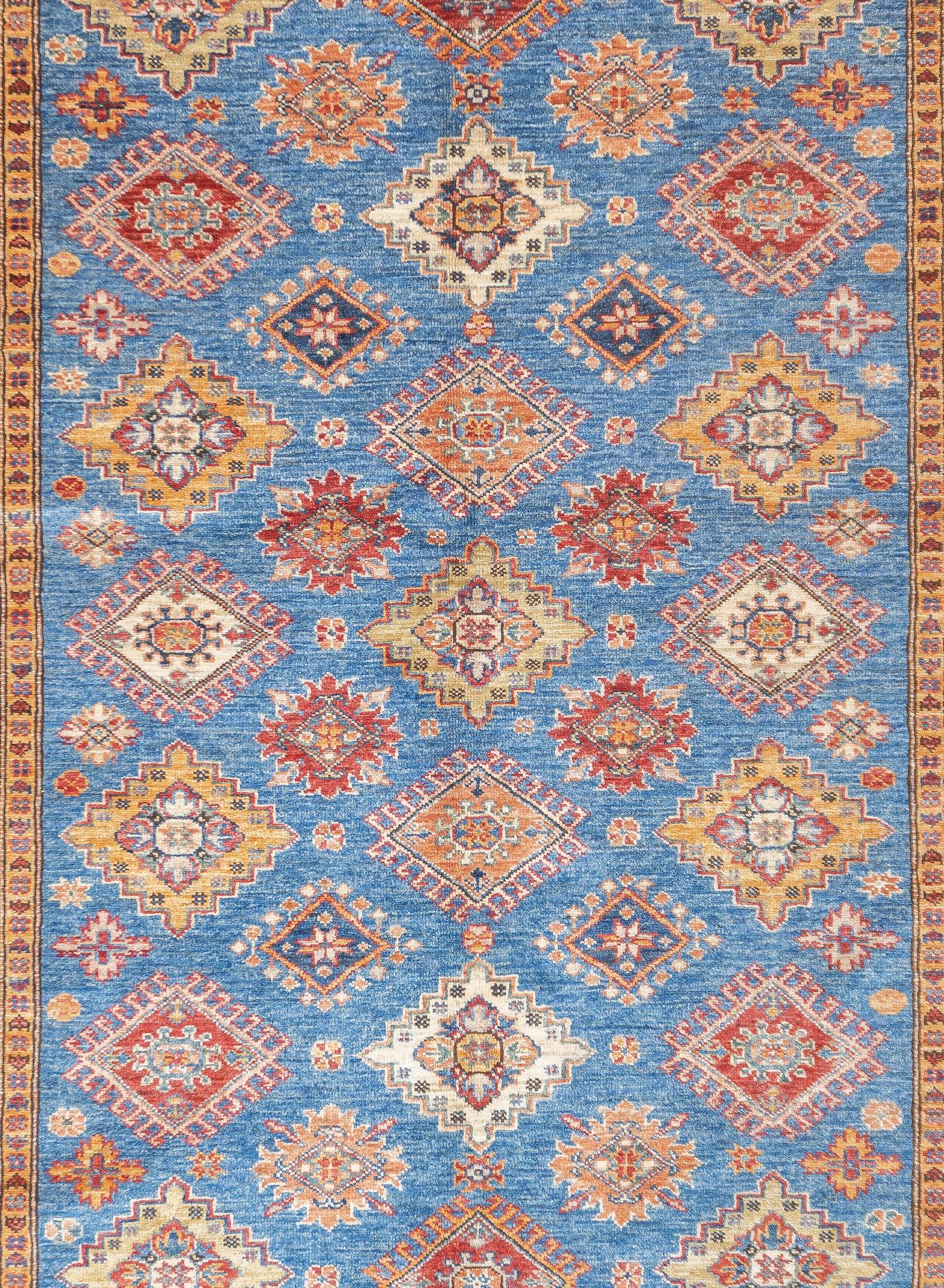 Pakistani PAK Kazak Rug 5'1'' x 6'11'' For Sale
