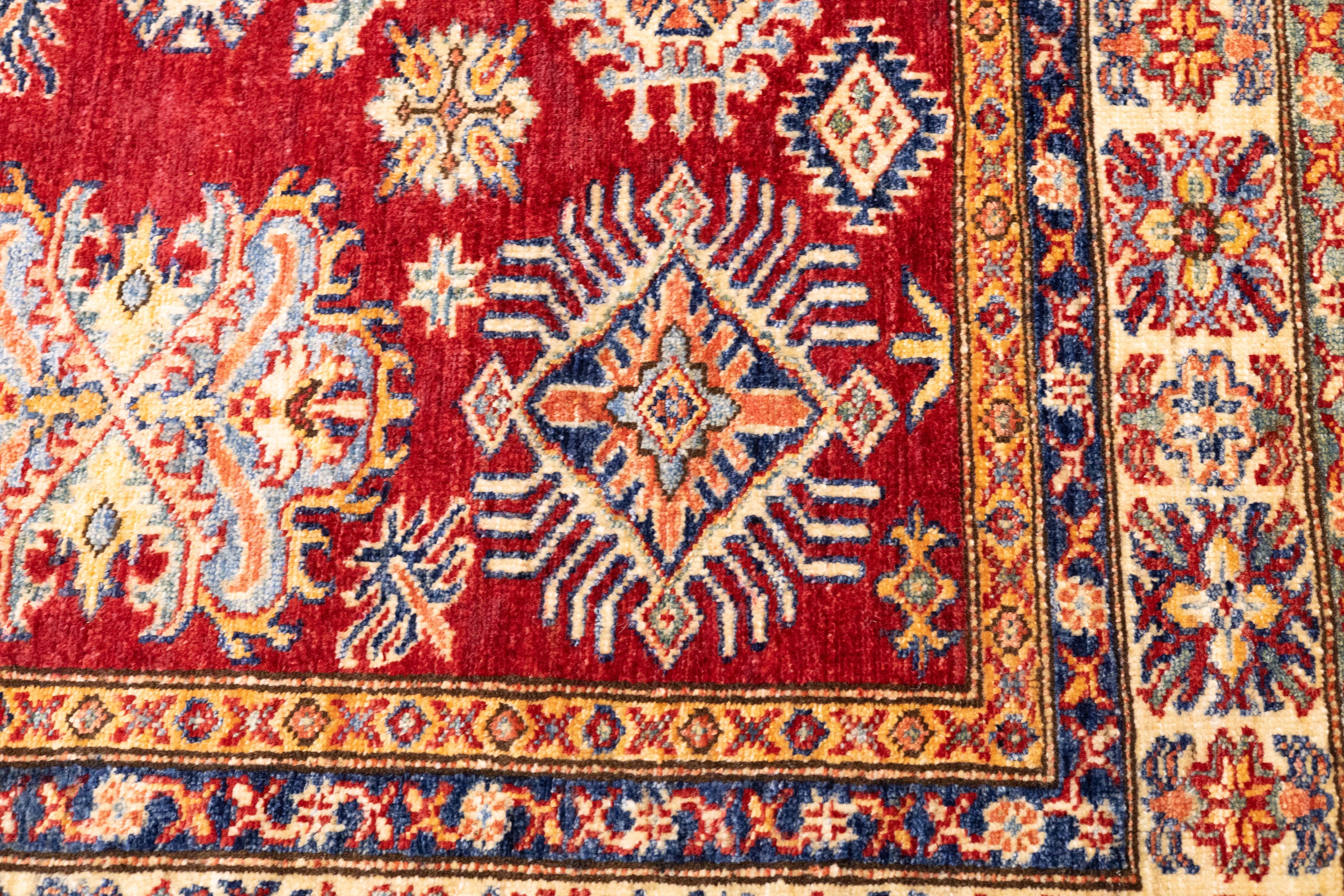 Cotone Tappeto PAK Kazak 5'1'' x 6'5'' in vendita