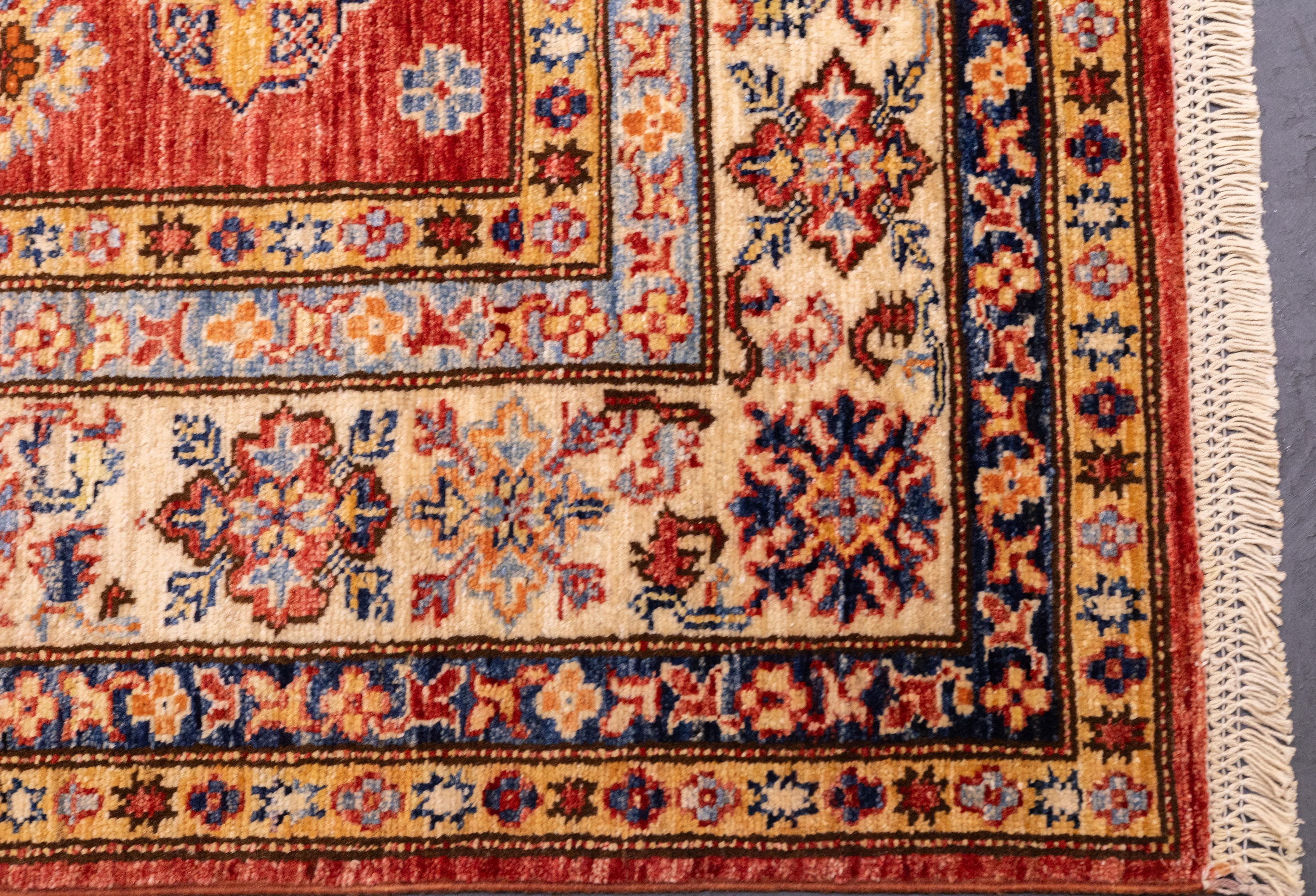 Wool PAK Kazak Rug 5'10'' x 7'7'' For Sale