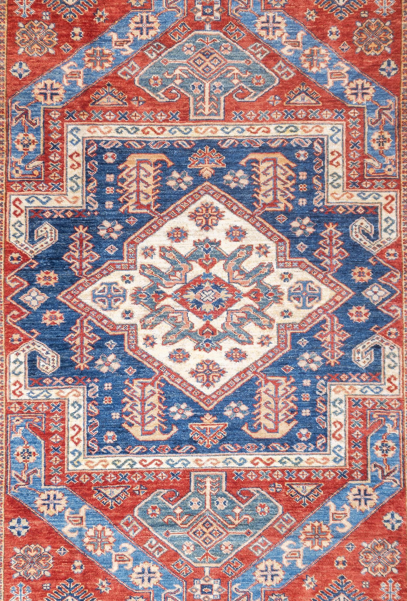 PAK Kazak-Teppich 5'11'' x 8'10'' (Pakistanisch) im Angebot