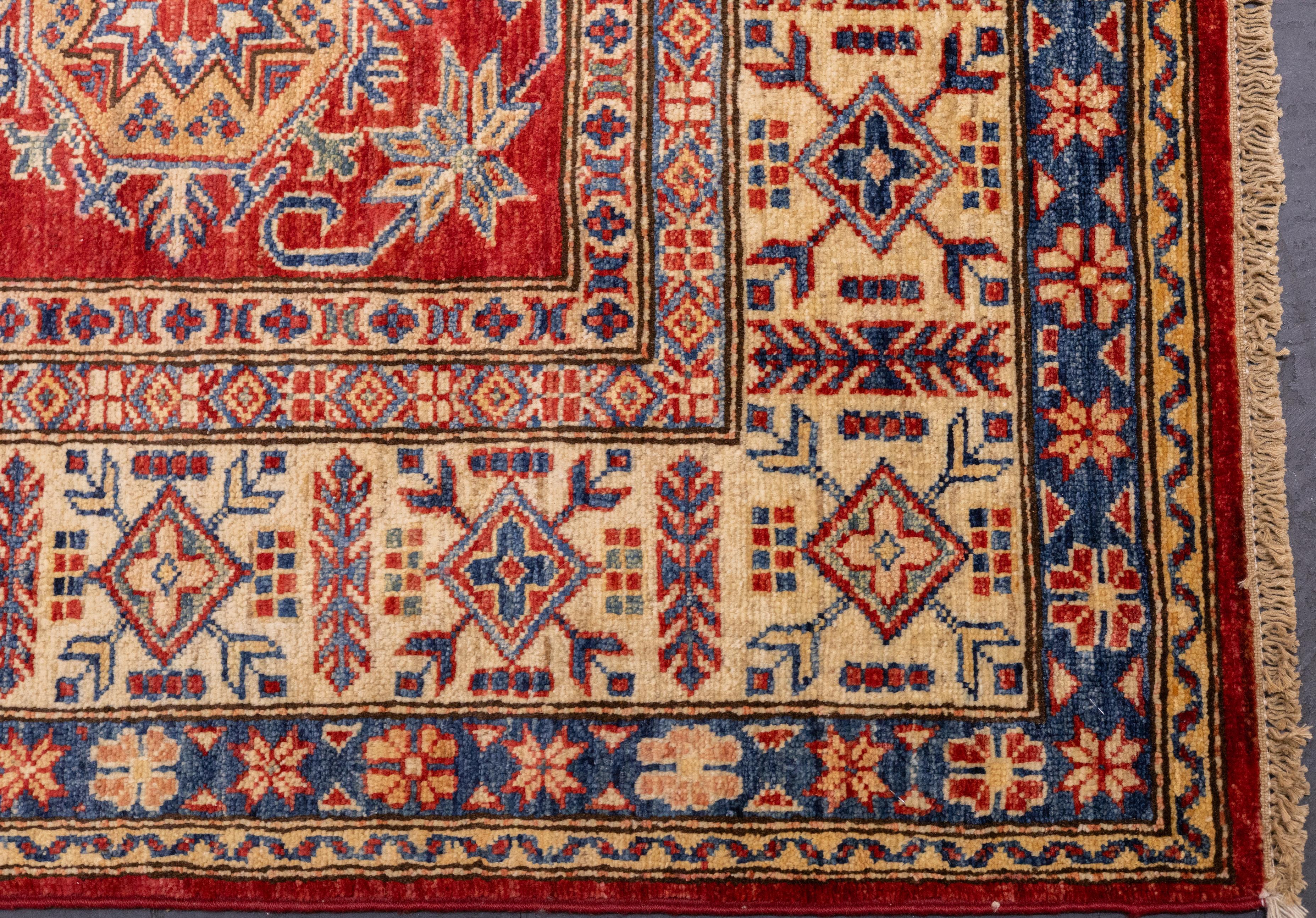 Wool PAK Kazak Rug 5'6'' x 7'10'' For Sale