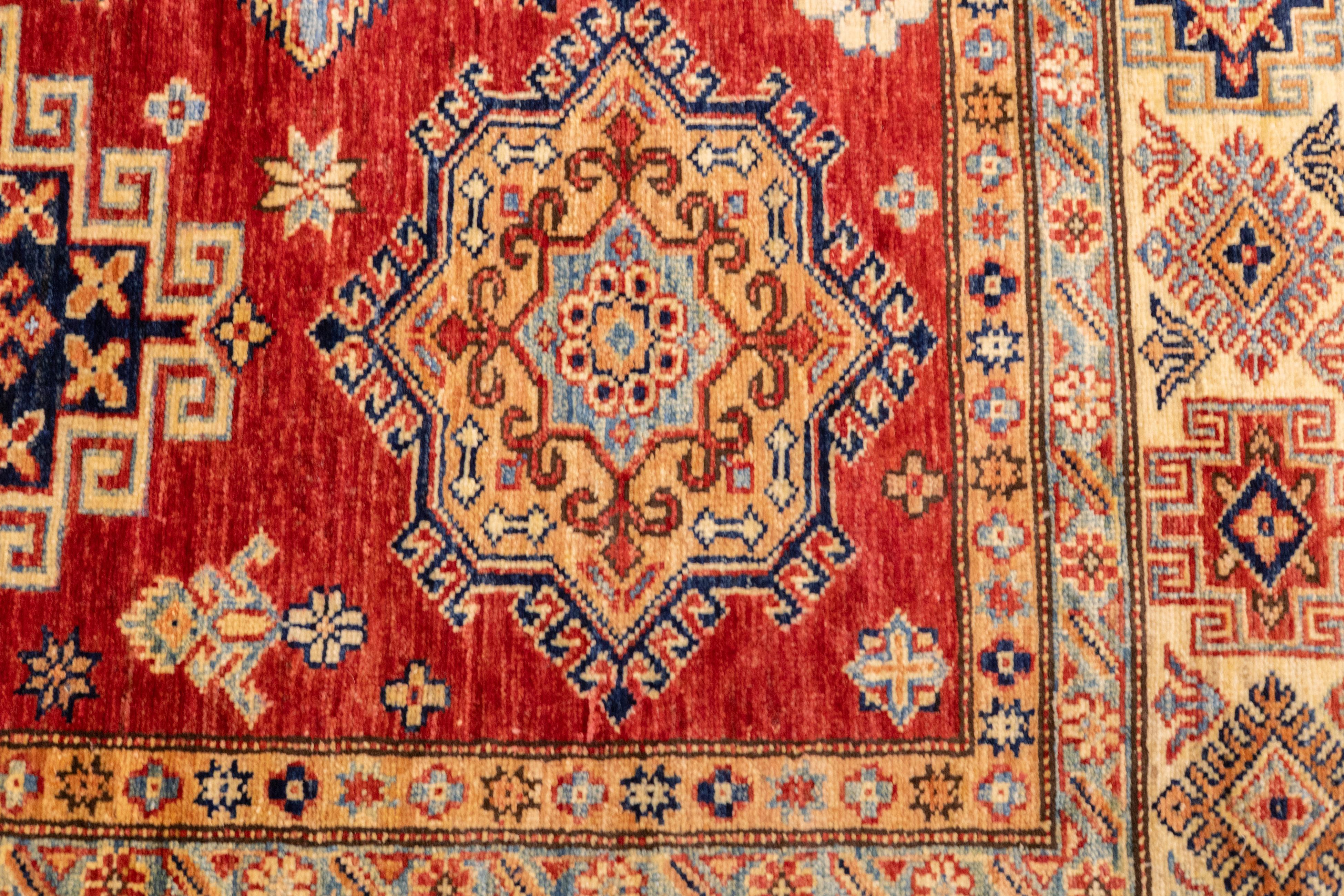 Wool PAK Kazak Rug 5'8'' x 7'10'' For Sale