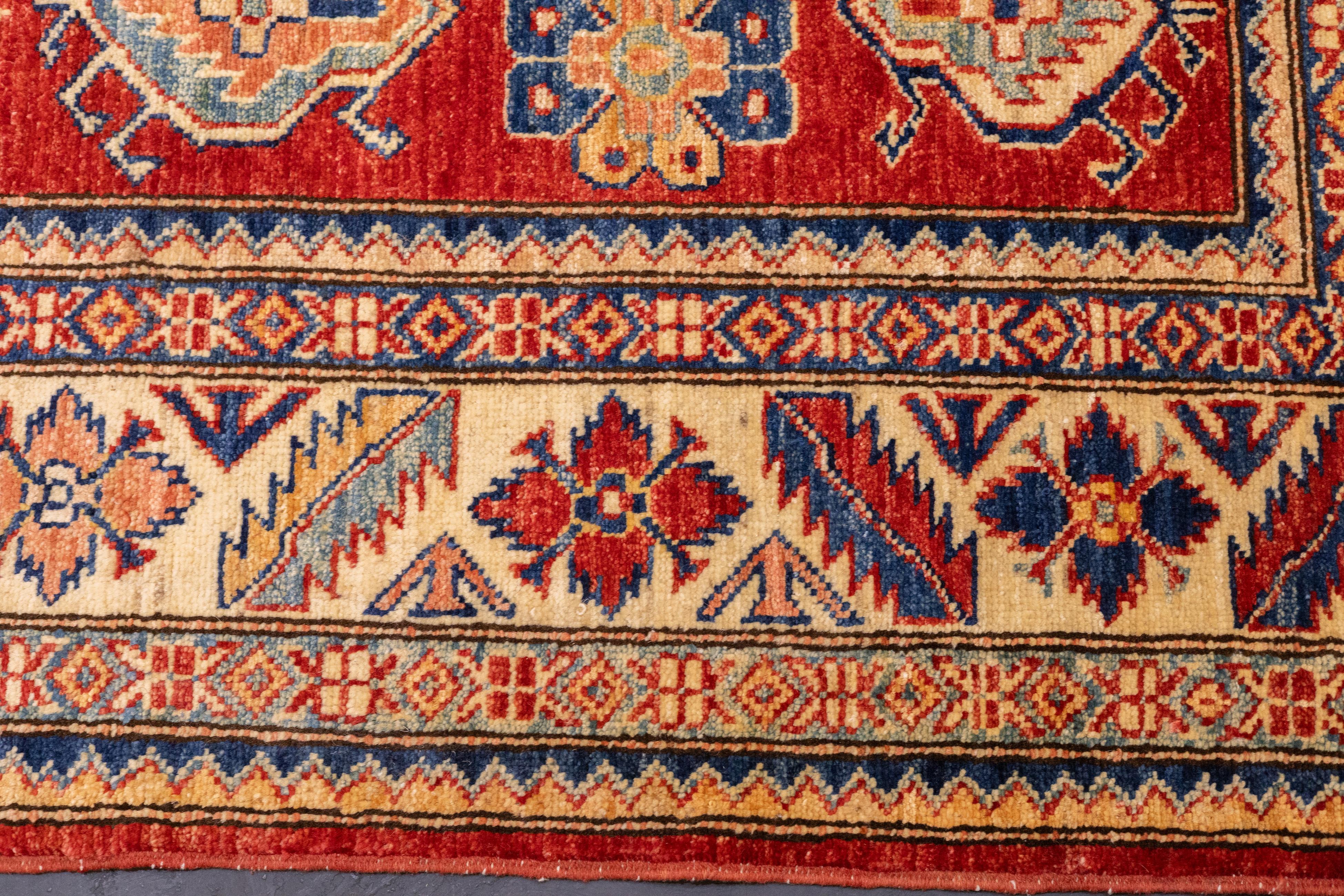 Wool PAK Kazak Rug 5'9'' x 7'10'' For Sale