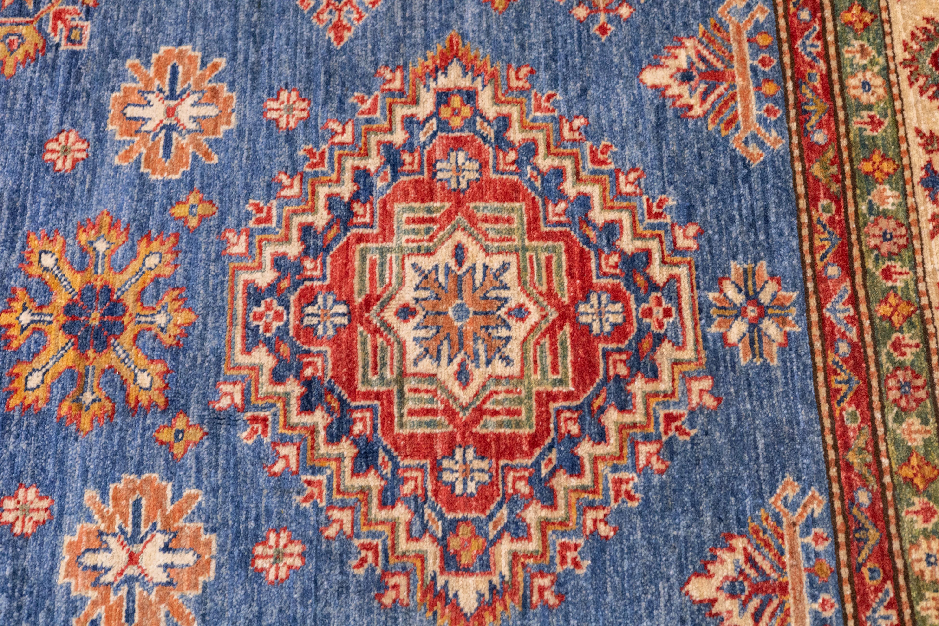 Contemporary PAK Kazak Rug 5'9'' x 8'3'' For Sale