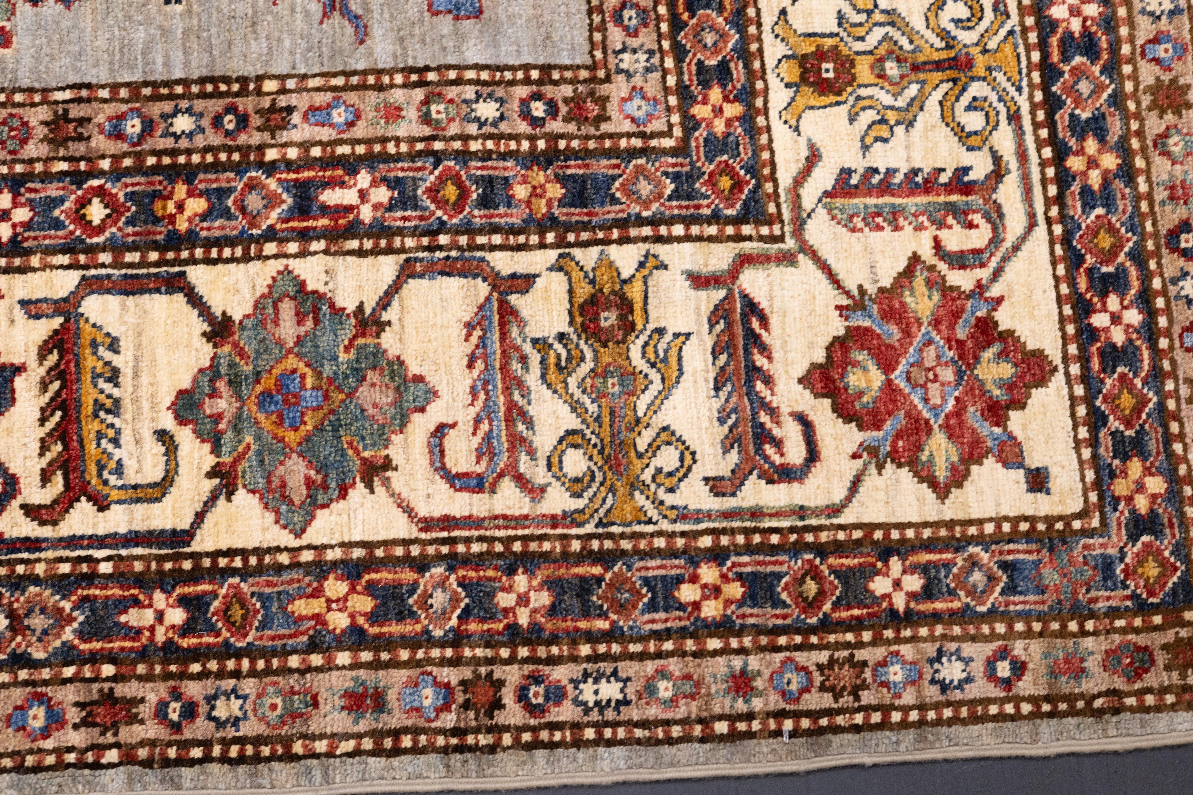 Wool PAK Kazak Rug 6'2'' x 9'3'' For Sale