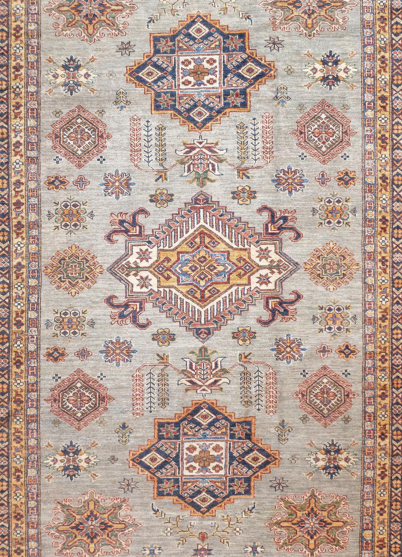 Pakistani PAK Kazak Rug 6'9'' x 9'7'' For Sale
