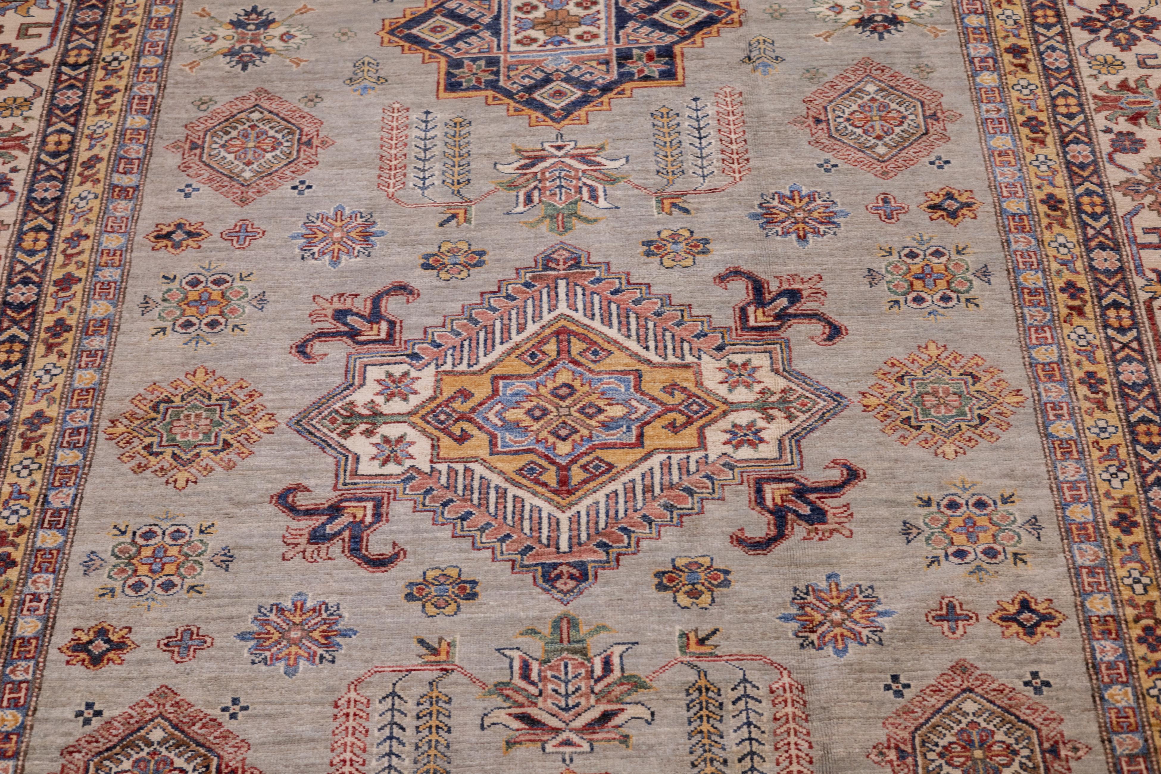 Wool PAK Kazak Rug 6'9'' x 9'7'' For Sale
