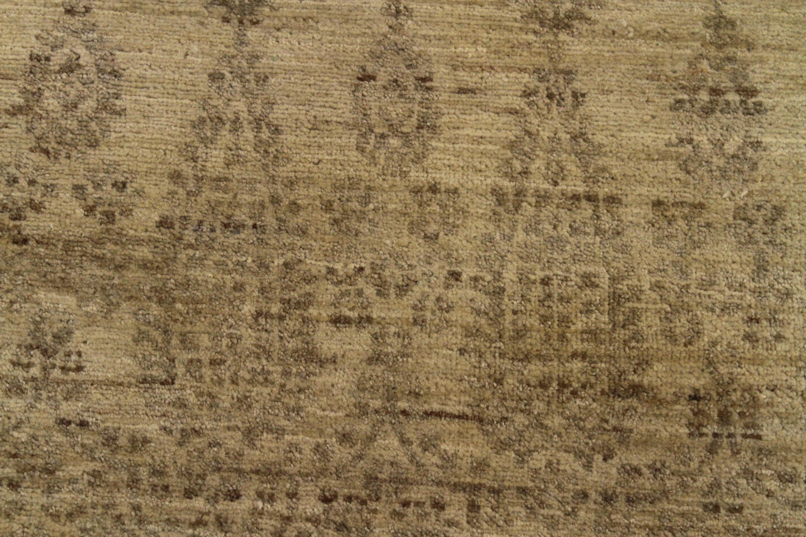 Pakistan Over Size Teppich - Wolle Elfenbein Taupe Design - 89998 (Pakistanisch) im Angebot