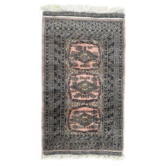 Bobyrugs hübscher kleiner pakistanischer Vintage-Teppich