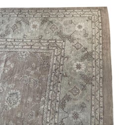 Pakistani Persian‑Style Sultanabad (Ziegler) Rug Hand‑Knotted Wool. Late 20th C.