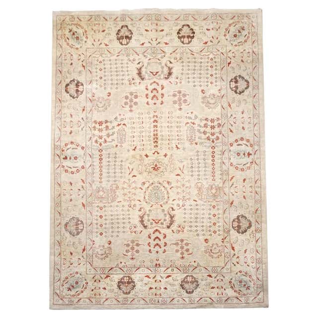 Mughal Ayoubi Wool Rug from Pakistan For Sale at 1stDibs
