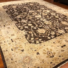 Pakistani Sultanabad Classic Hand-Knotted Wool Rug, 9'11"x13'10"