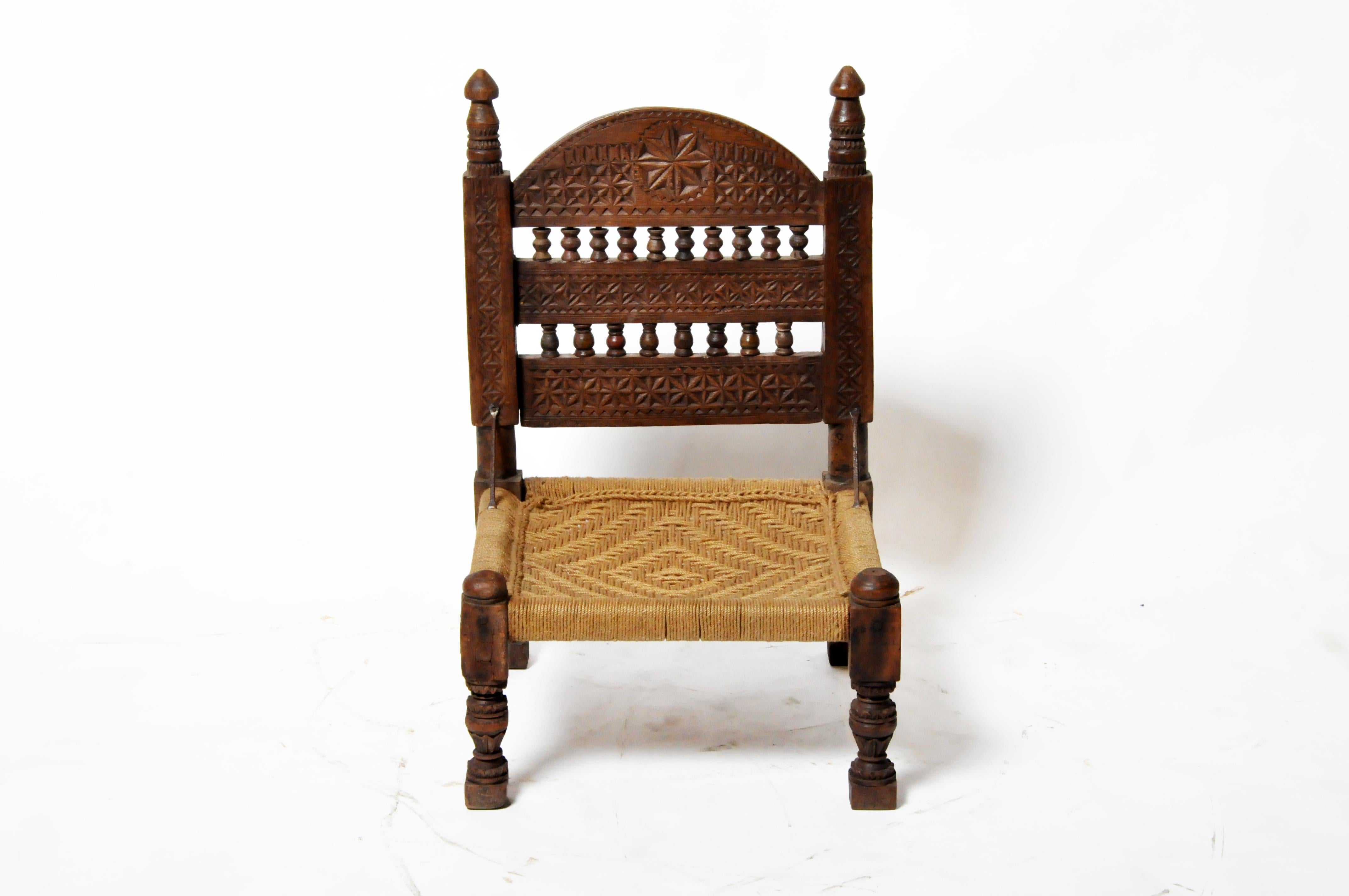 Pakistani Tribal Chair In Good Condition In Chicago, IL