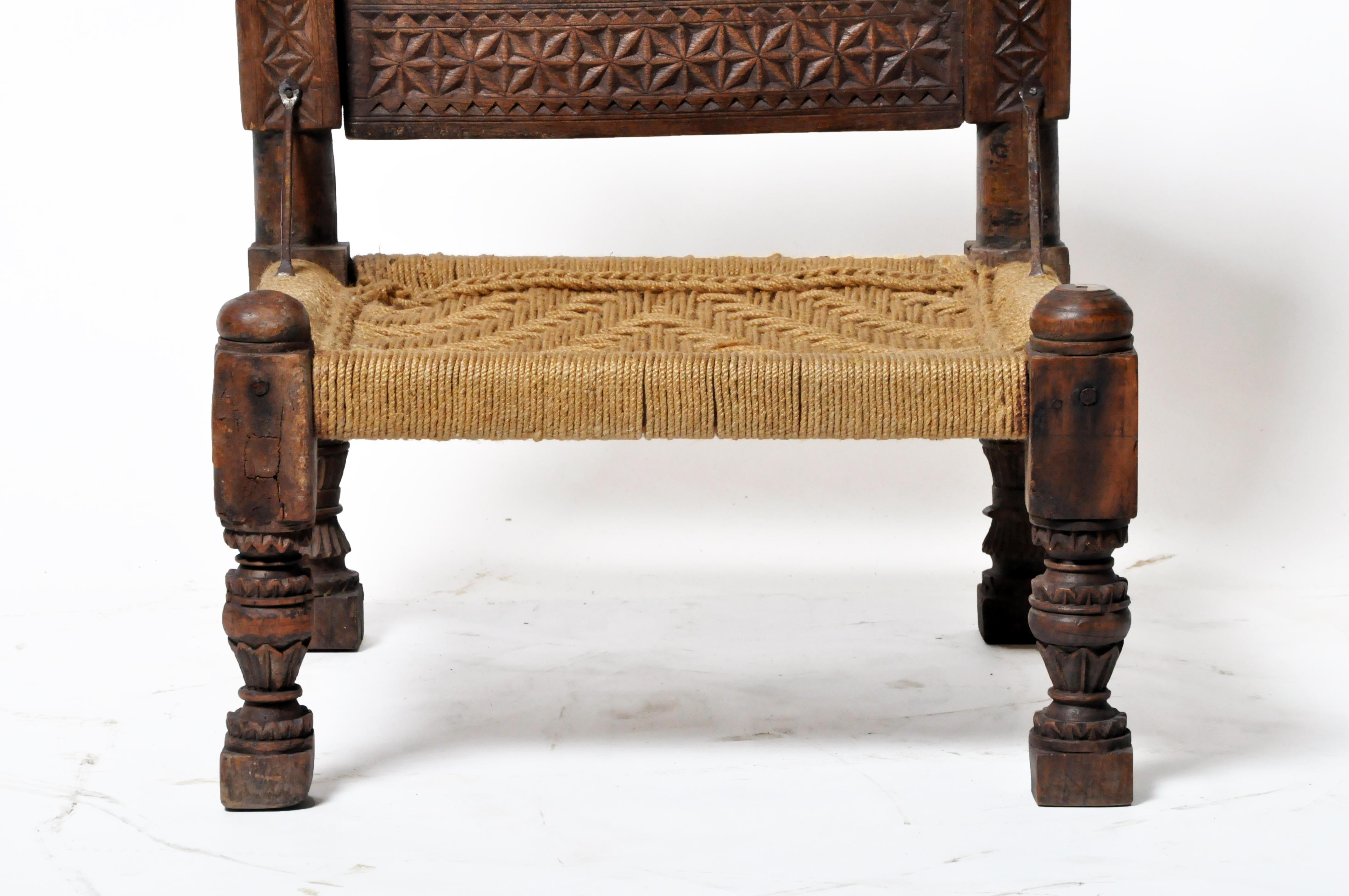 Wood Pakistani Tribal Chair