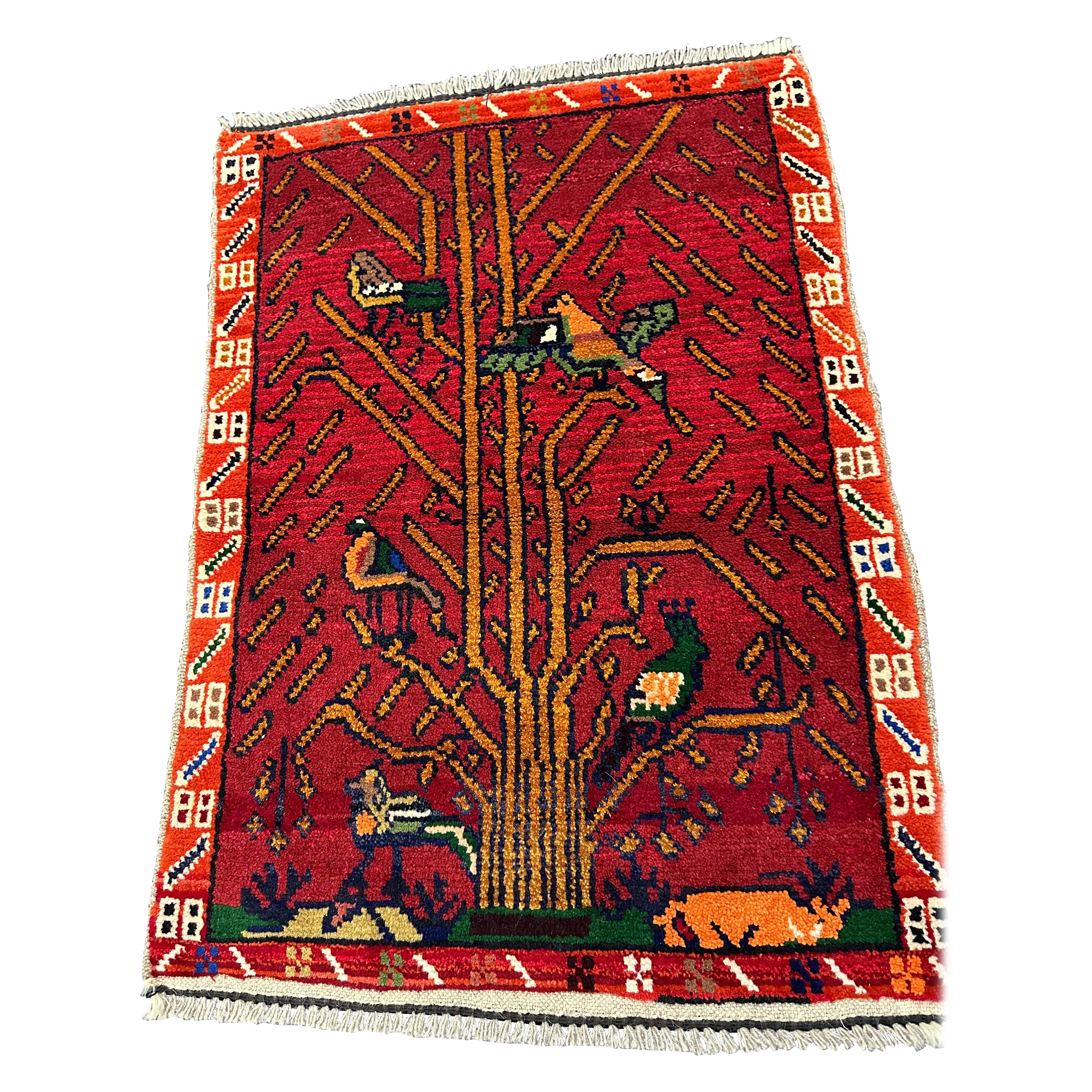 Handgeknüpfter Teppich im Pakistanischen Stammesdesign, 21. Jahrhundert im Angebot