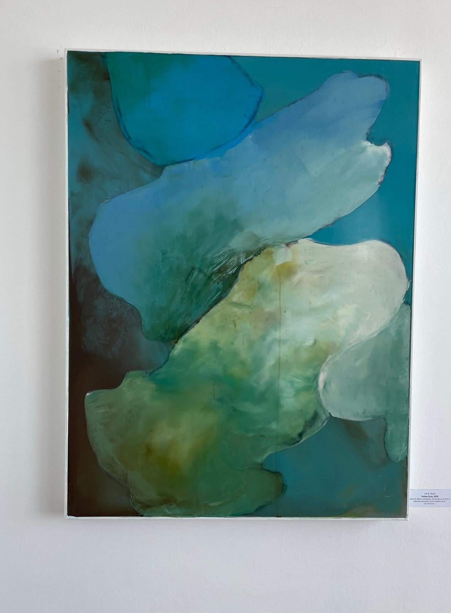 Bolle 2 - Contemporaneo, Blu, Pittura astratta, Encausto, 21° secolo 2