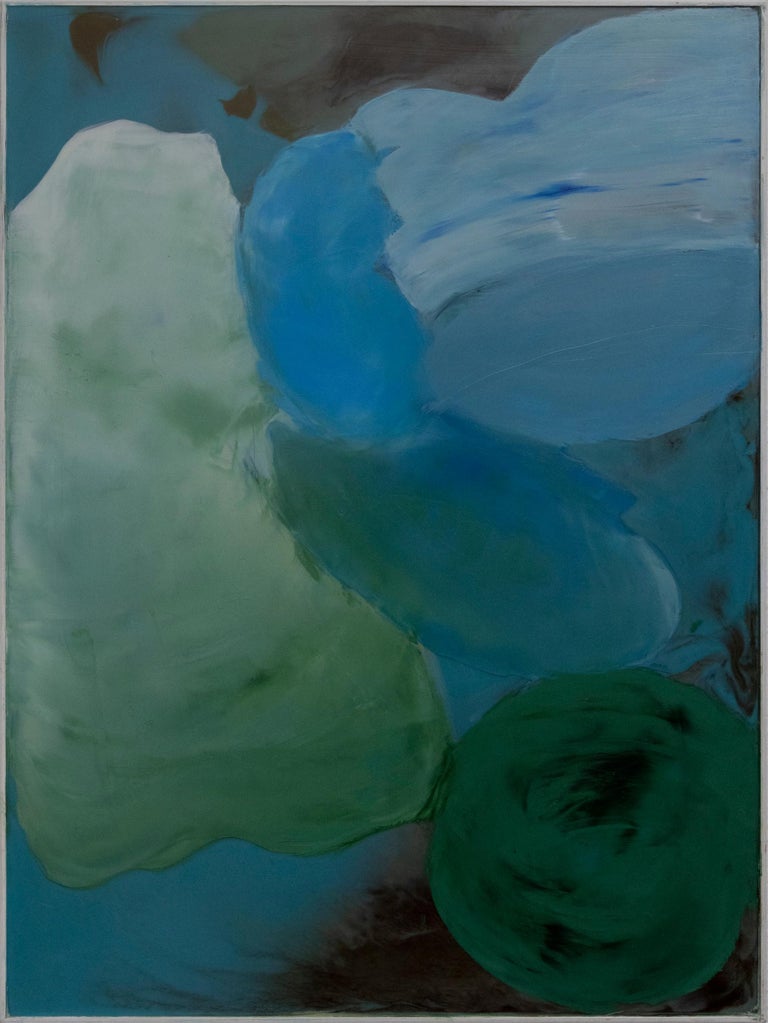 Pal b stock bubbles 4 contemporary abstract blue green 21st