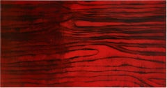 Heartbeat III - 21st Century, Red, Organic, Abstract Painting, Horizontal