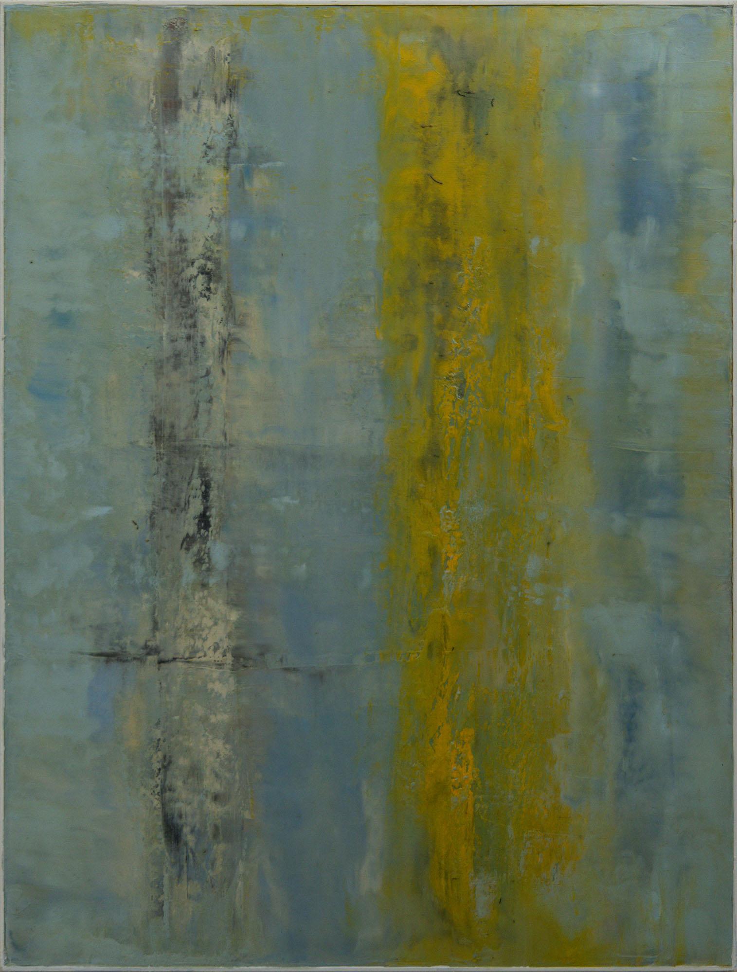 Pal B. Stock Abstract Painting - Yellow Dust - Wax, Contemporary, 21st Century, Painting