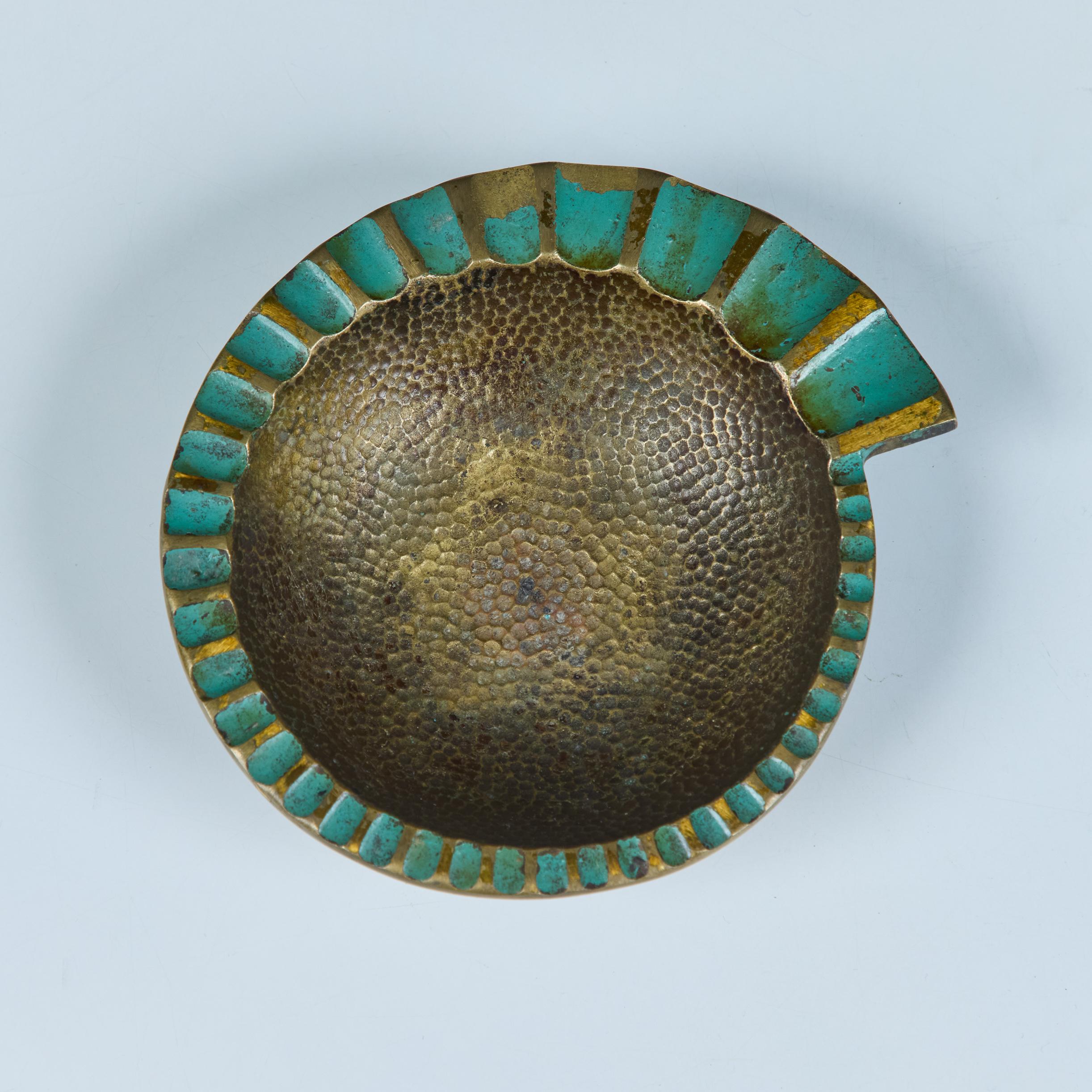 Mid-Century Modern Pal-Bell Ashtray in Cast Bronze by Maurice Ascalon For Sale