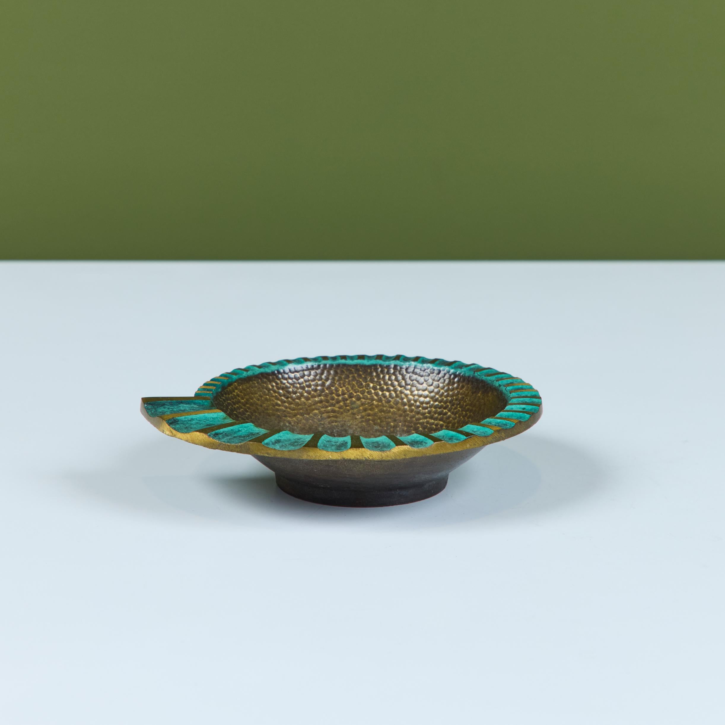Pal-Bell Ashtray in Cast Bronze by Maurice Ascalon In Good Condition For Sale In Los Angeles, CA