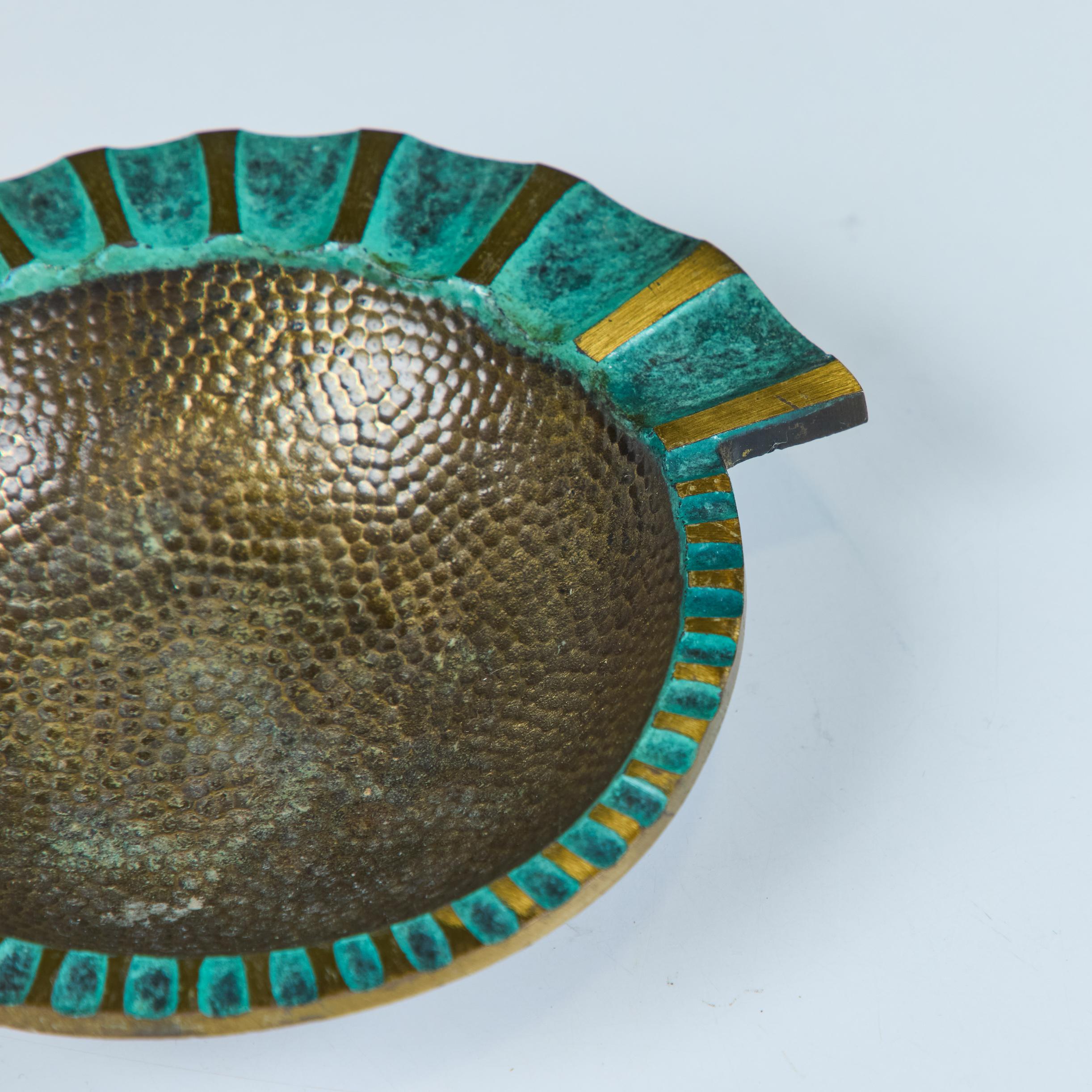 Pal-Bell Ashtray in Cast Bronze by Maurice Ascalon For Sale 2