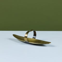 Pal-Bell Brass Oval Tray with Curved Handles