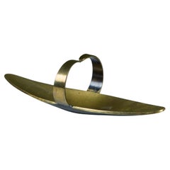 Pal-Bell Brass Oval Tray with Curved Handles