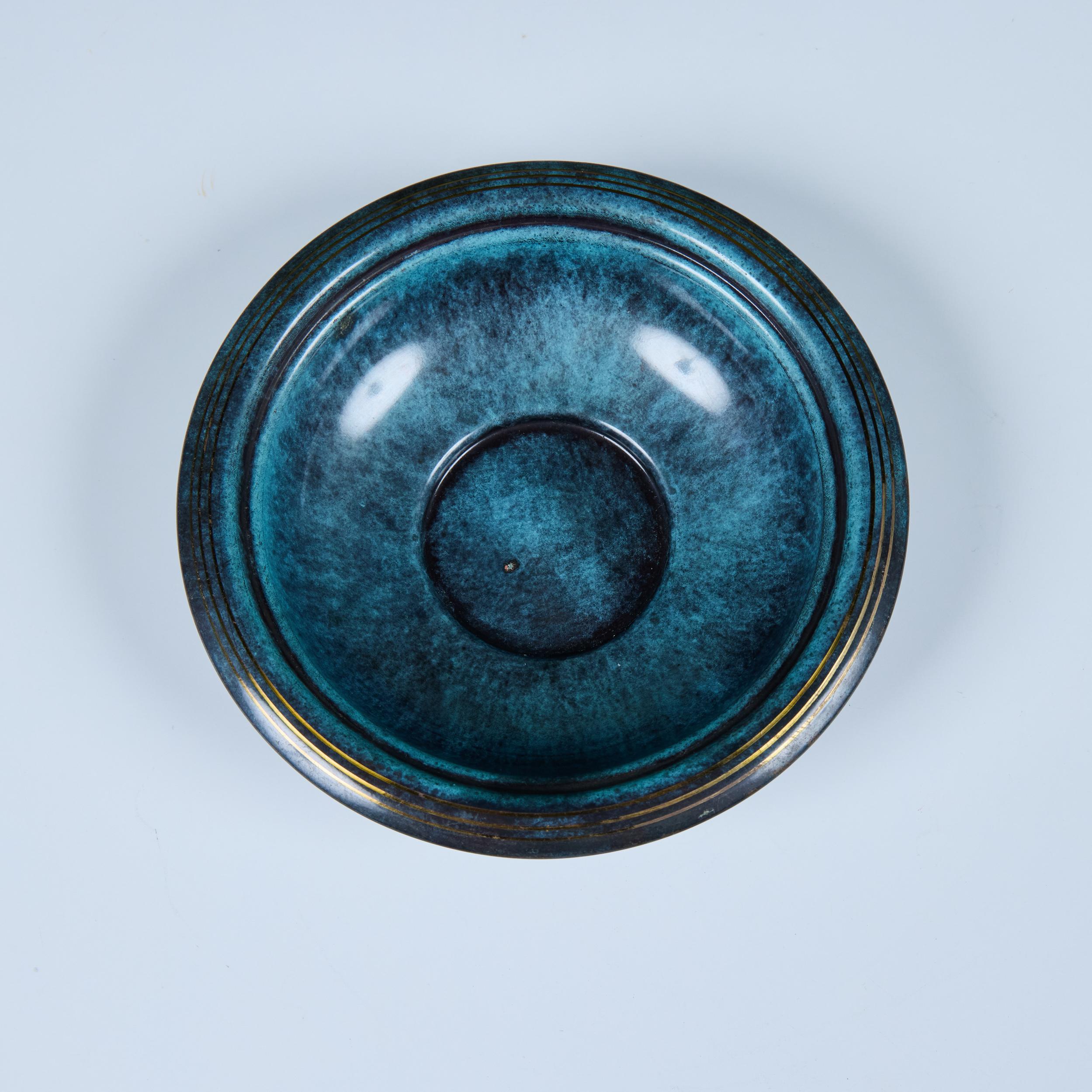 Cuenco Floral con Tapa Pal-Bell Bronce en venta 9