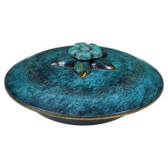 Cuenco Floral con Tapa Pal-Bell Bronce