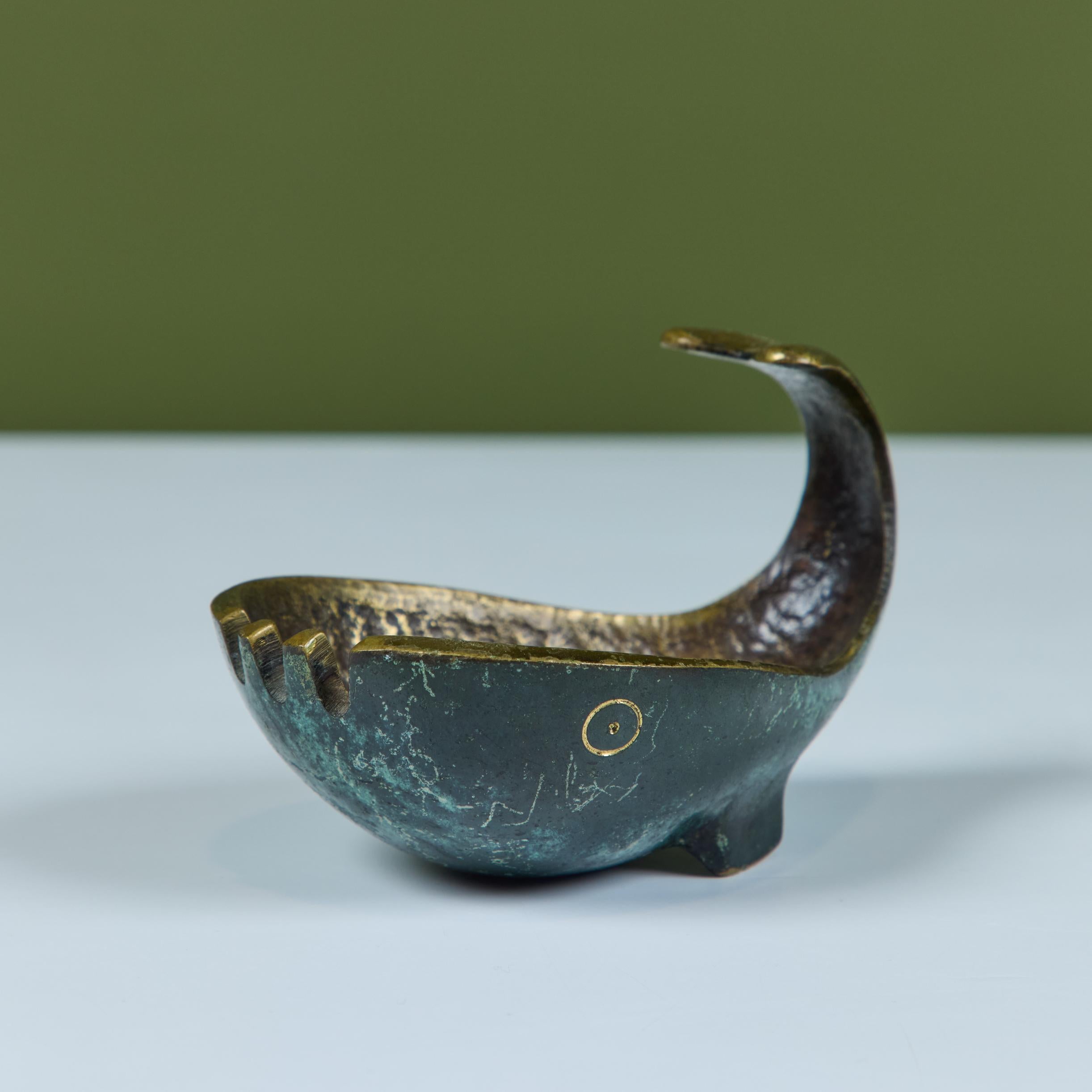 Cenicero Ballena Pal-Bell Bronce Martillado en venta
