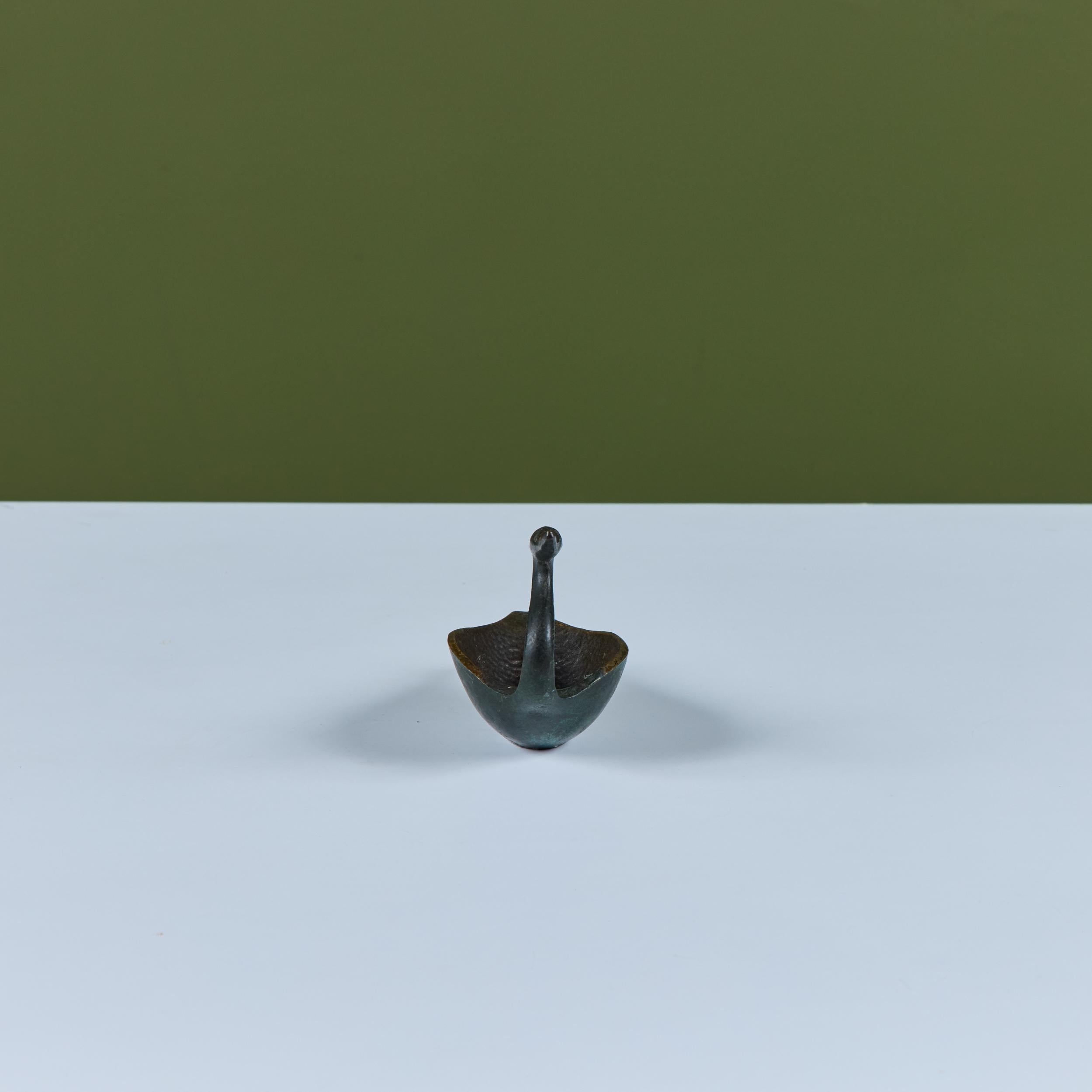 Pal-Bell Cast Bronze Swan Catchall For Sale 4