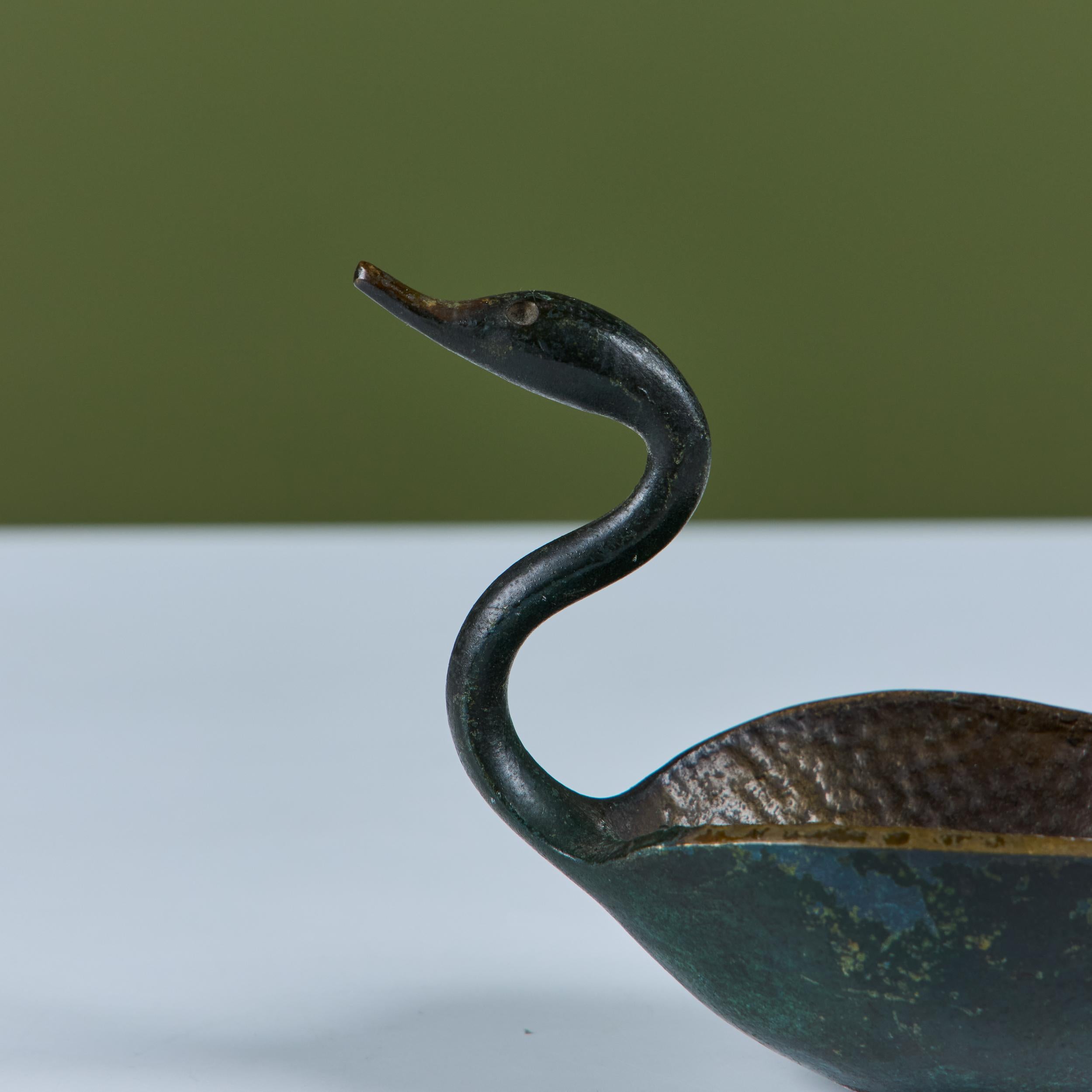 Pal-Bell Cast Bronze Swan Catchall For Sale 6