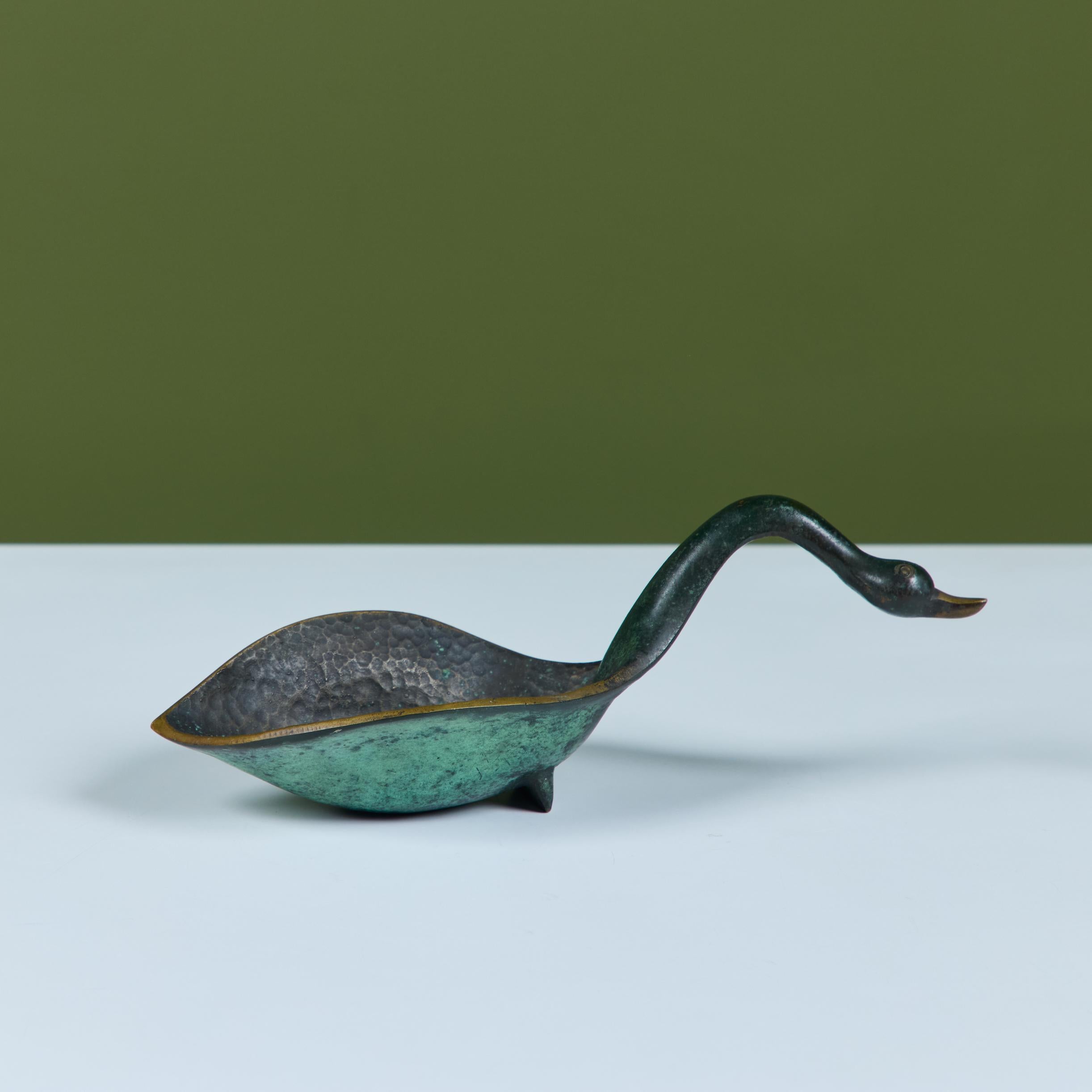 Bol de cisne fundido Pal-Bell Bronce en venta