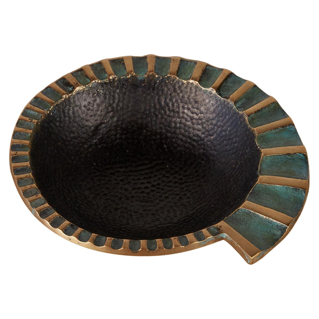 Pal-Bell Nautilus Ashtray in Cast Bronze by Maurice Ascalon
