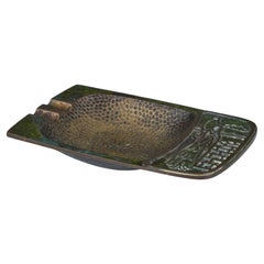 Pal-Bell Rectangular Cast Bronze Ashtray