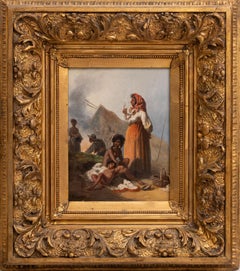 Pál Böhm (1839-1905) – Encampment of Gypsies