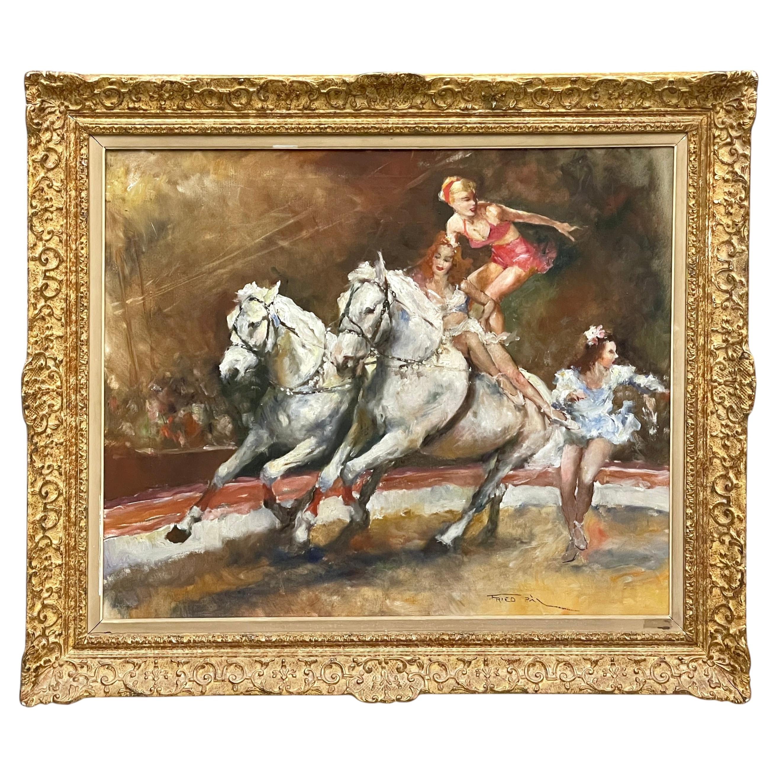 Pal Fried Horse Ballet Oil Painting For Sale