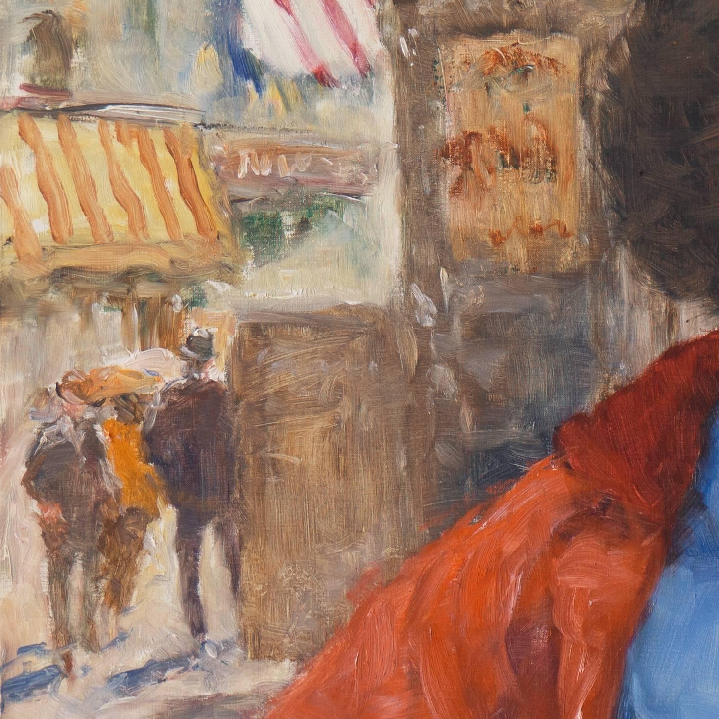 Signed lower right 'Fried Pal' (American-Hungarian, 1893-1976), titled verso 'Audrey' and painted circa 1965.

Born in Budapest, Pal Fried first studied at the Hungarian Academy of Fine Arts under Professor Hugo Pohl and, later, with Claude Monet